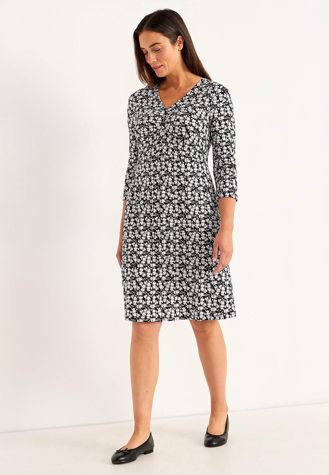 Patterned jersey dress