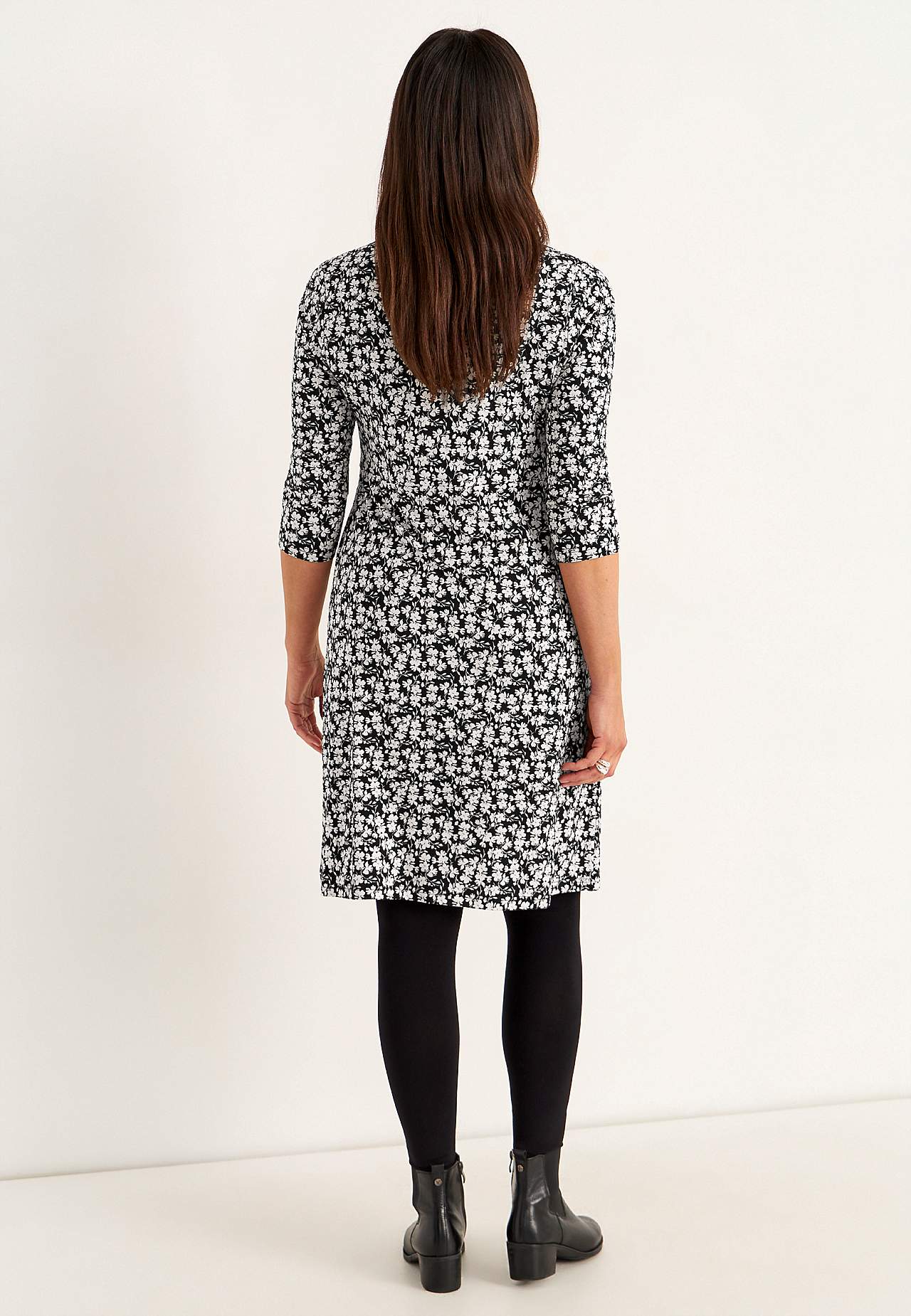 Patterned jersey dress