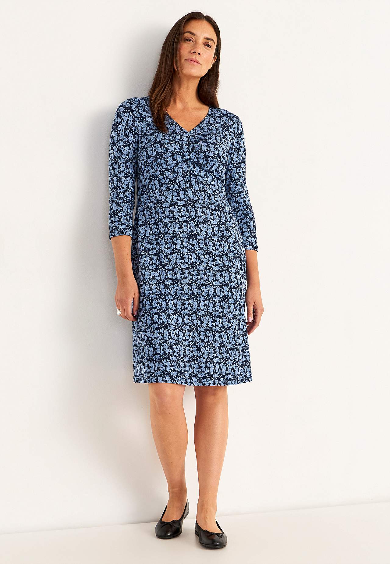 Patterned jersey dress