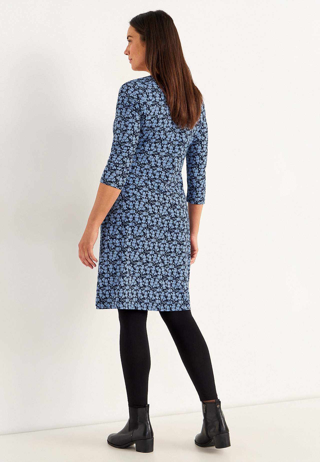 Patterned jersey dress