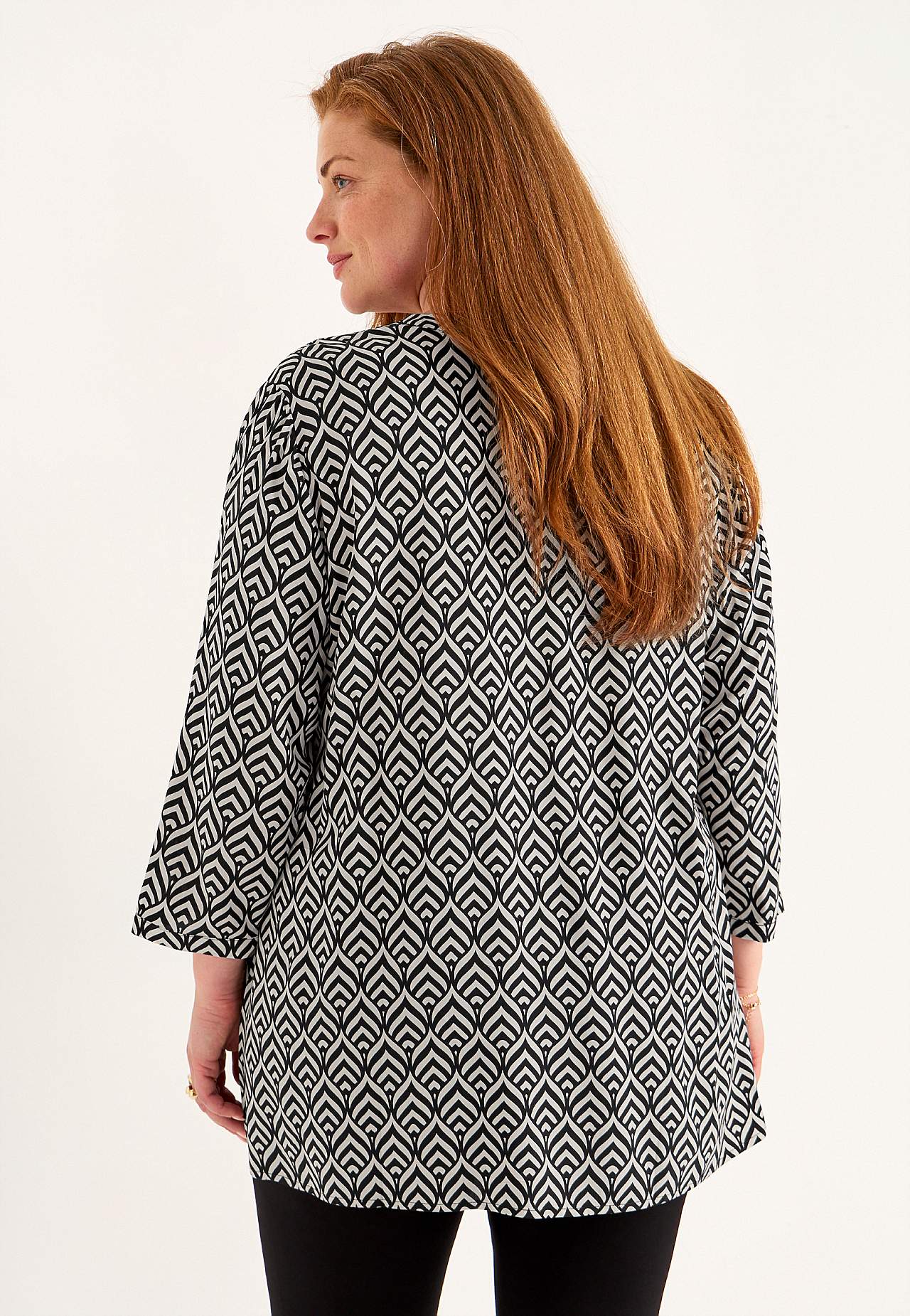 Woven tunic top