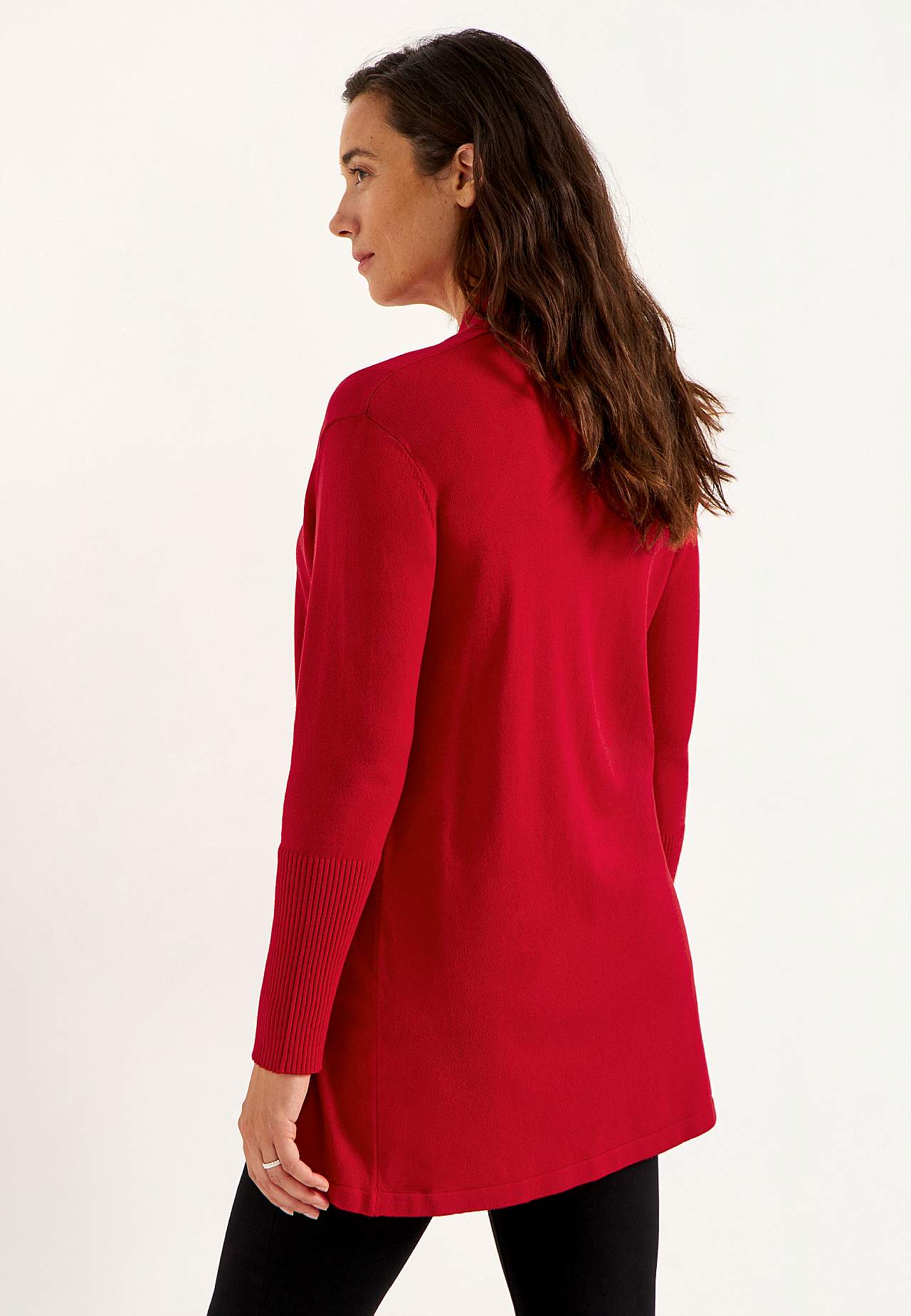 Finstickad cardigan