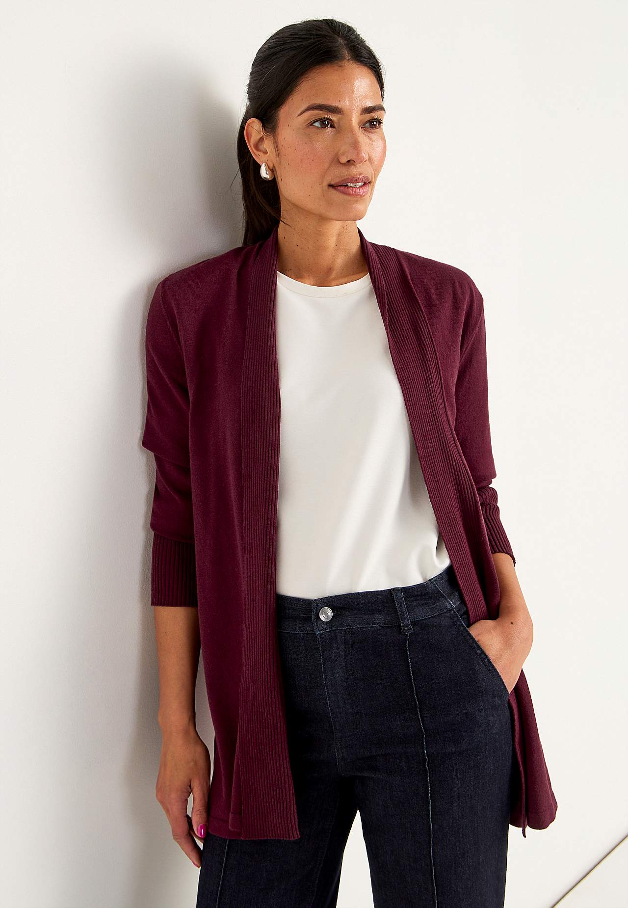 Fine-knitted cardigan
