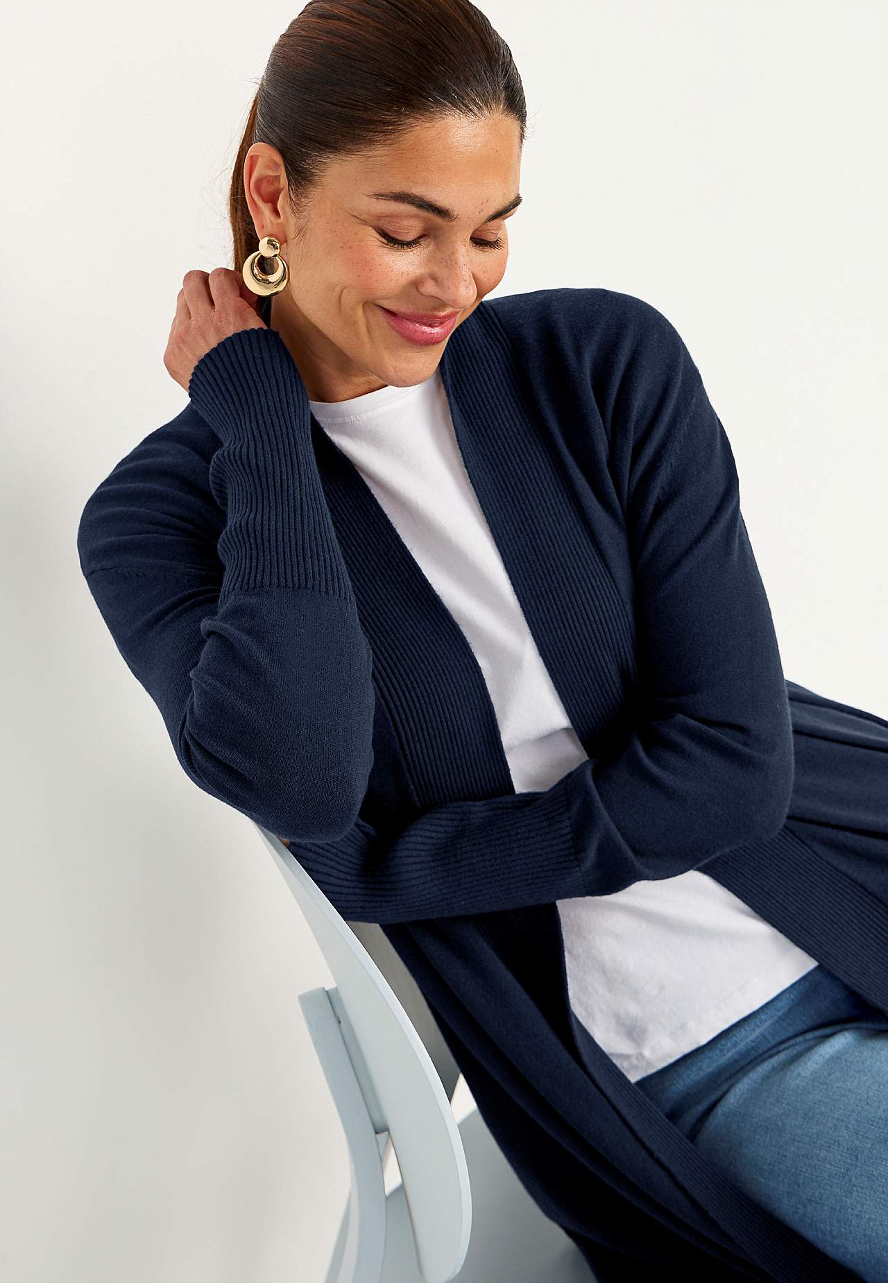 Fintstrikket cardigan