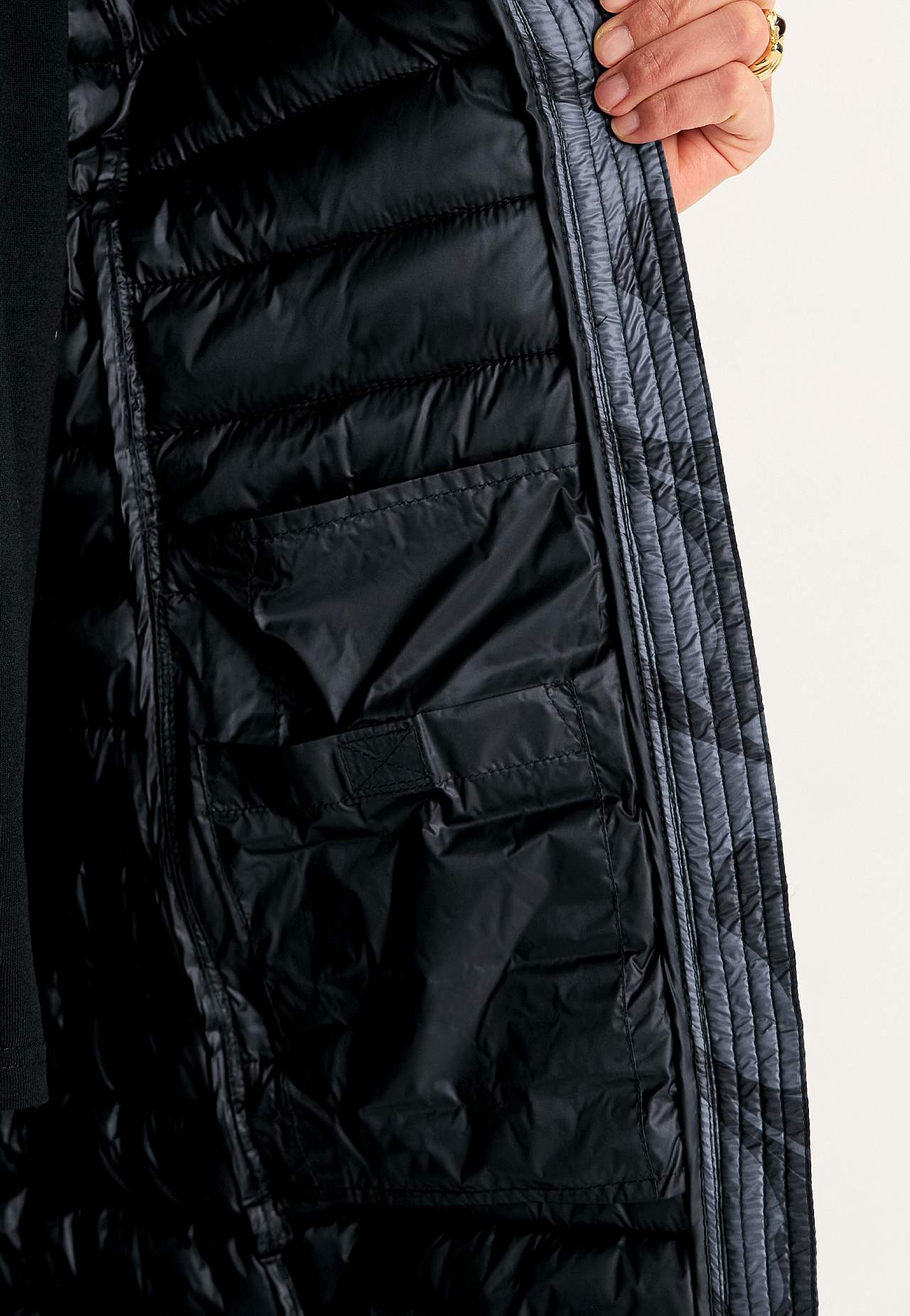 Quilted, patterned lightweight jacket