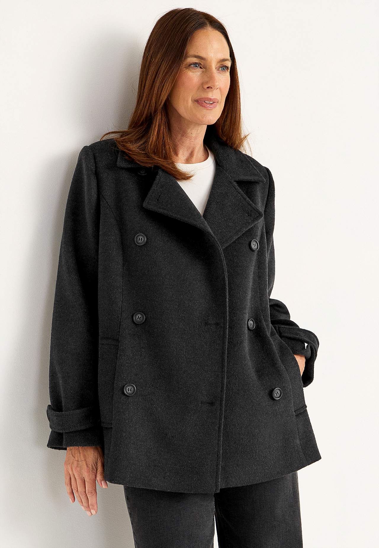 Double-breasted coat