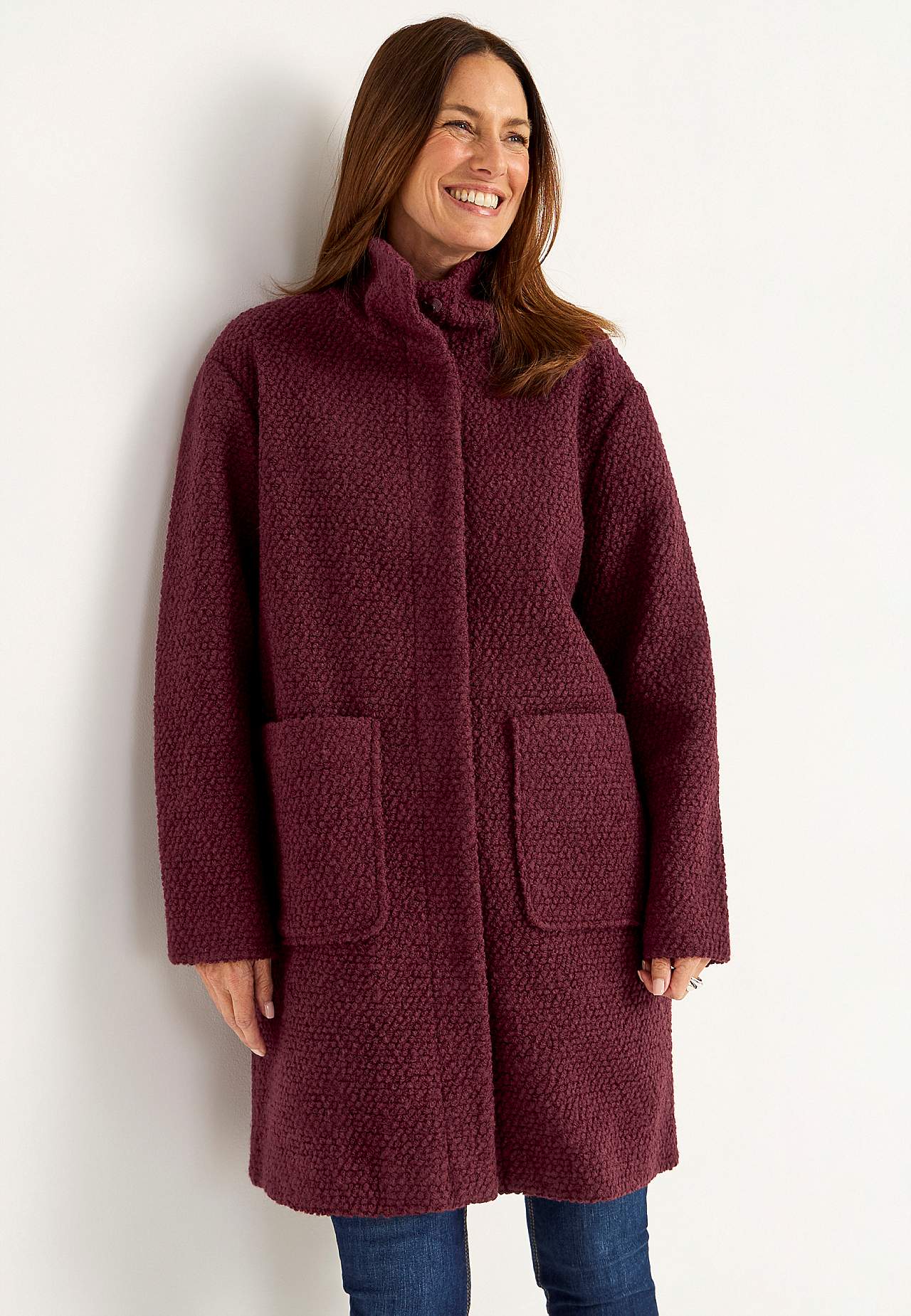 Coat in wool mix
