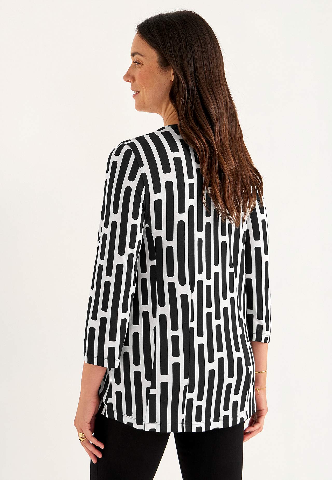 Patterned jersey tuniq