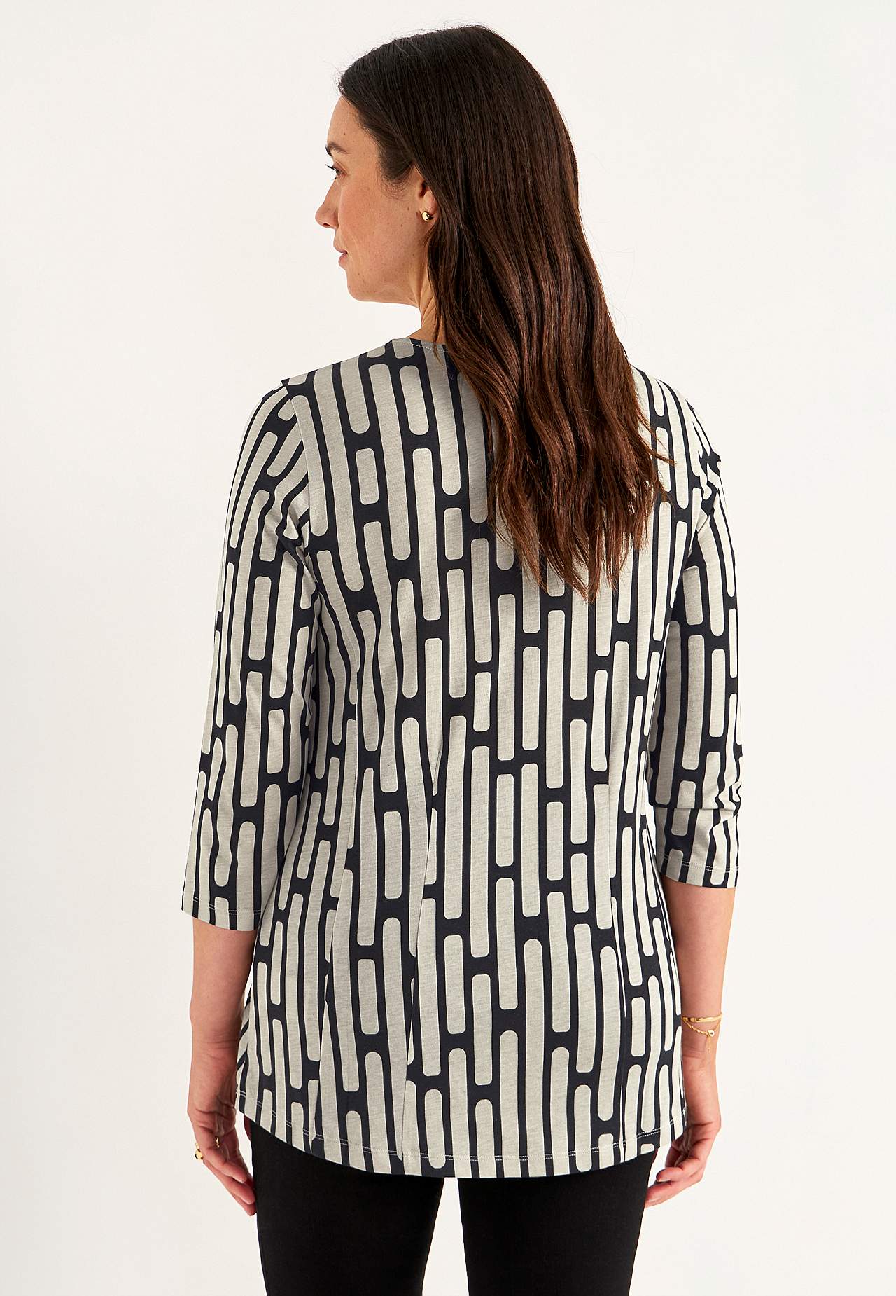 Patterned jersey tuniq