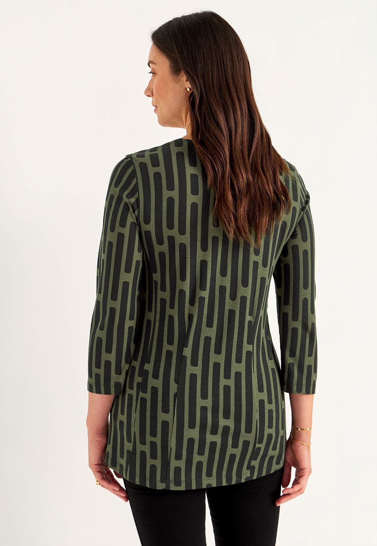 Patterned jersey tuniq