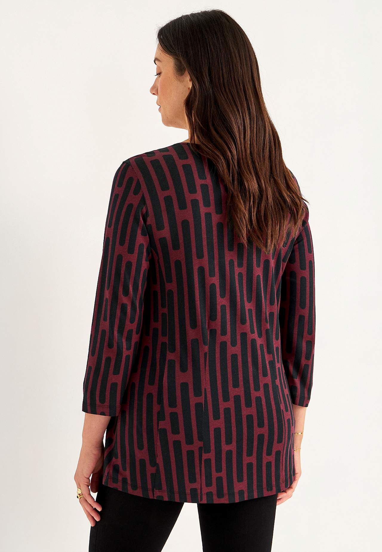 Patterned jersey tuniq