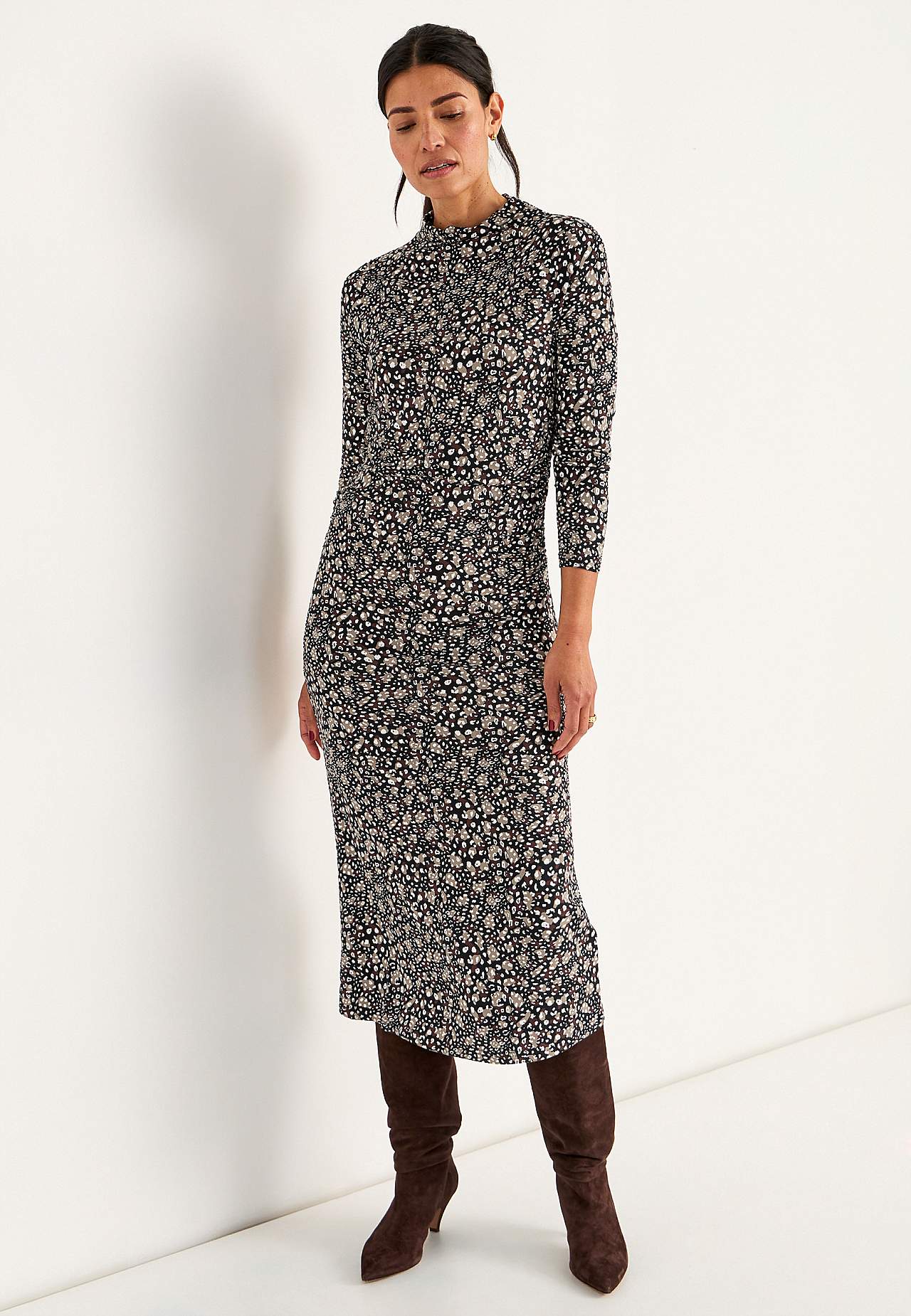 Fitted jersey dress