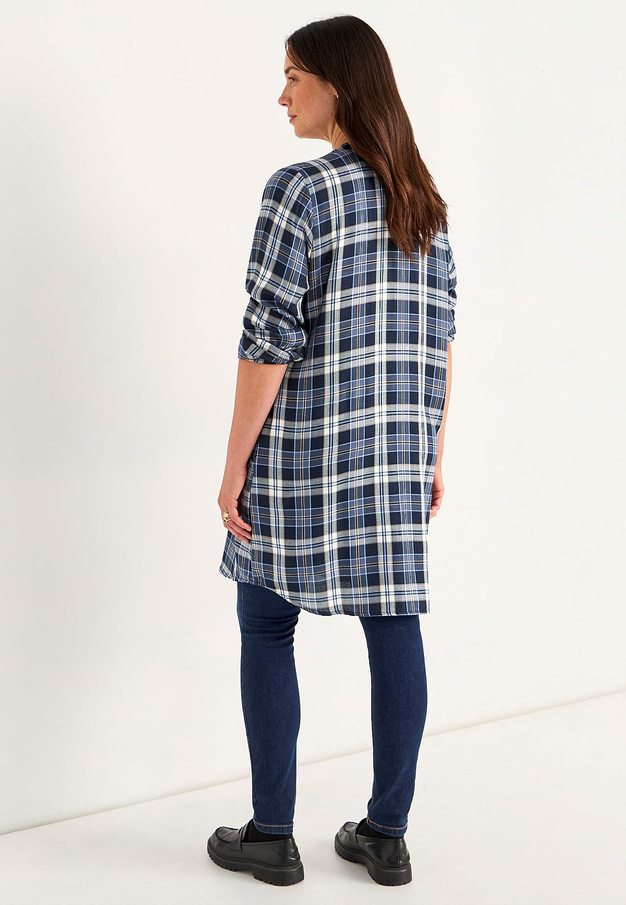 Woven shirt dress with pockets