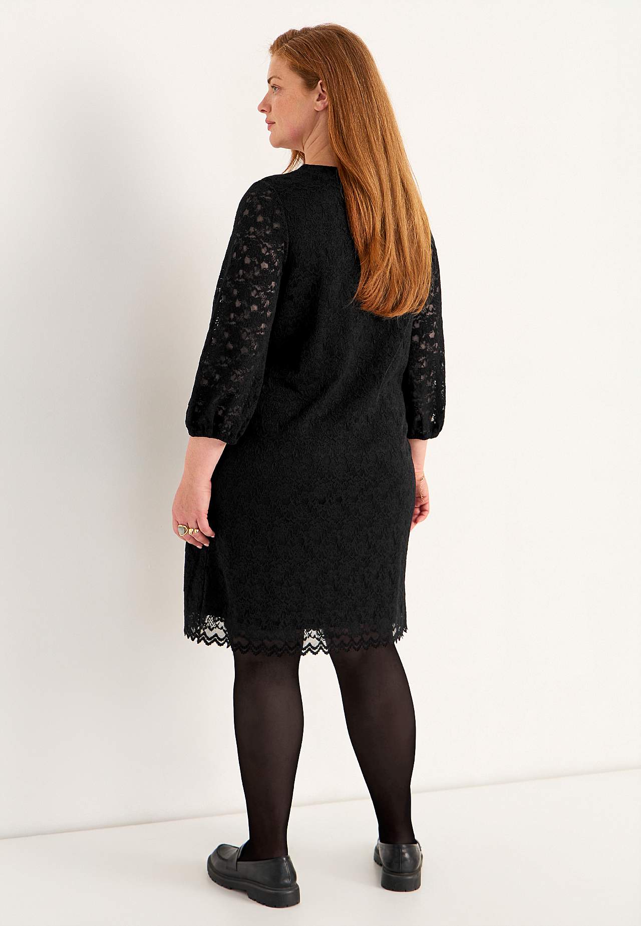 V-neck lace dress