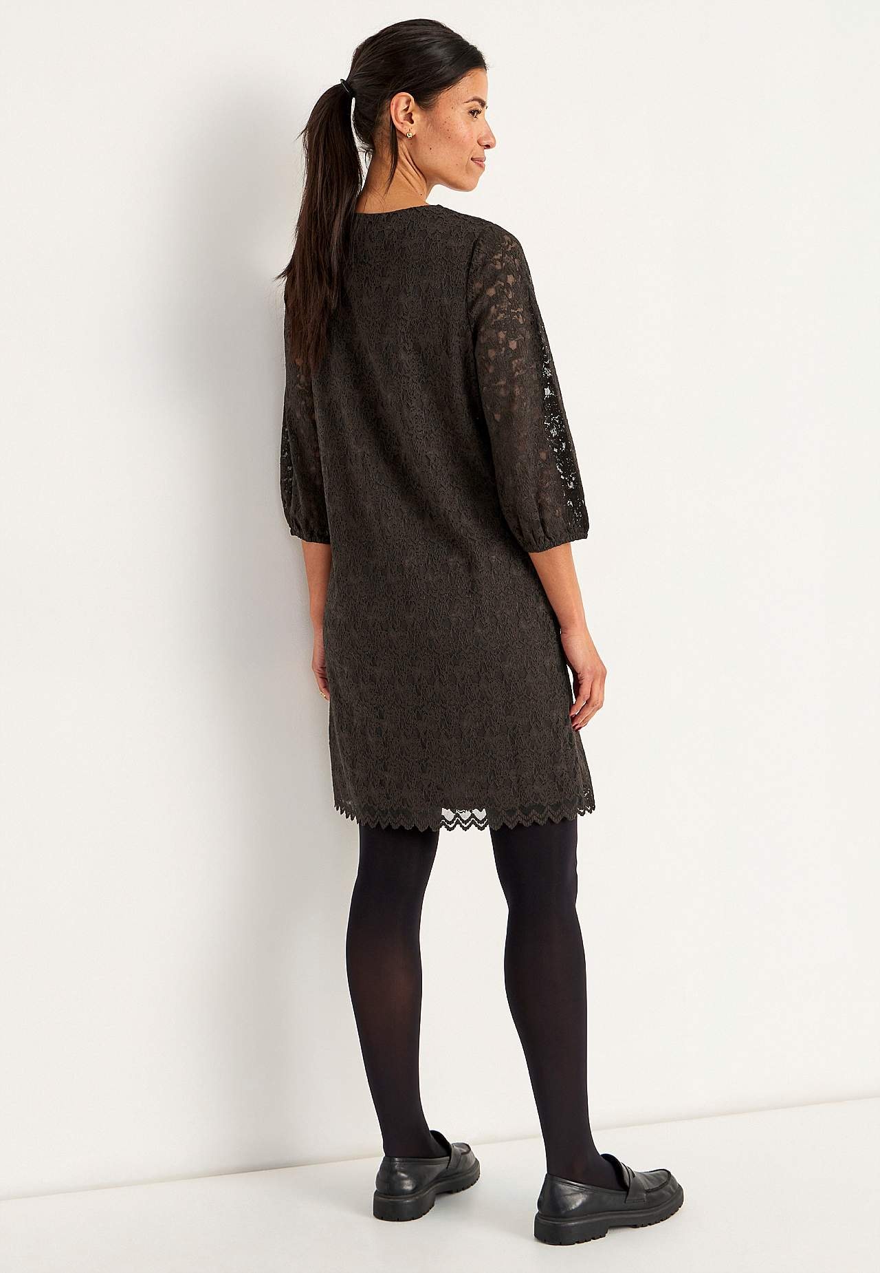 V-neck lace dress