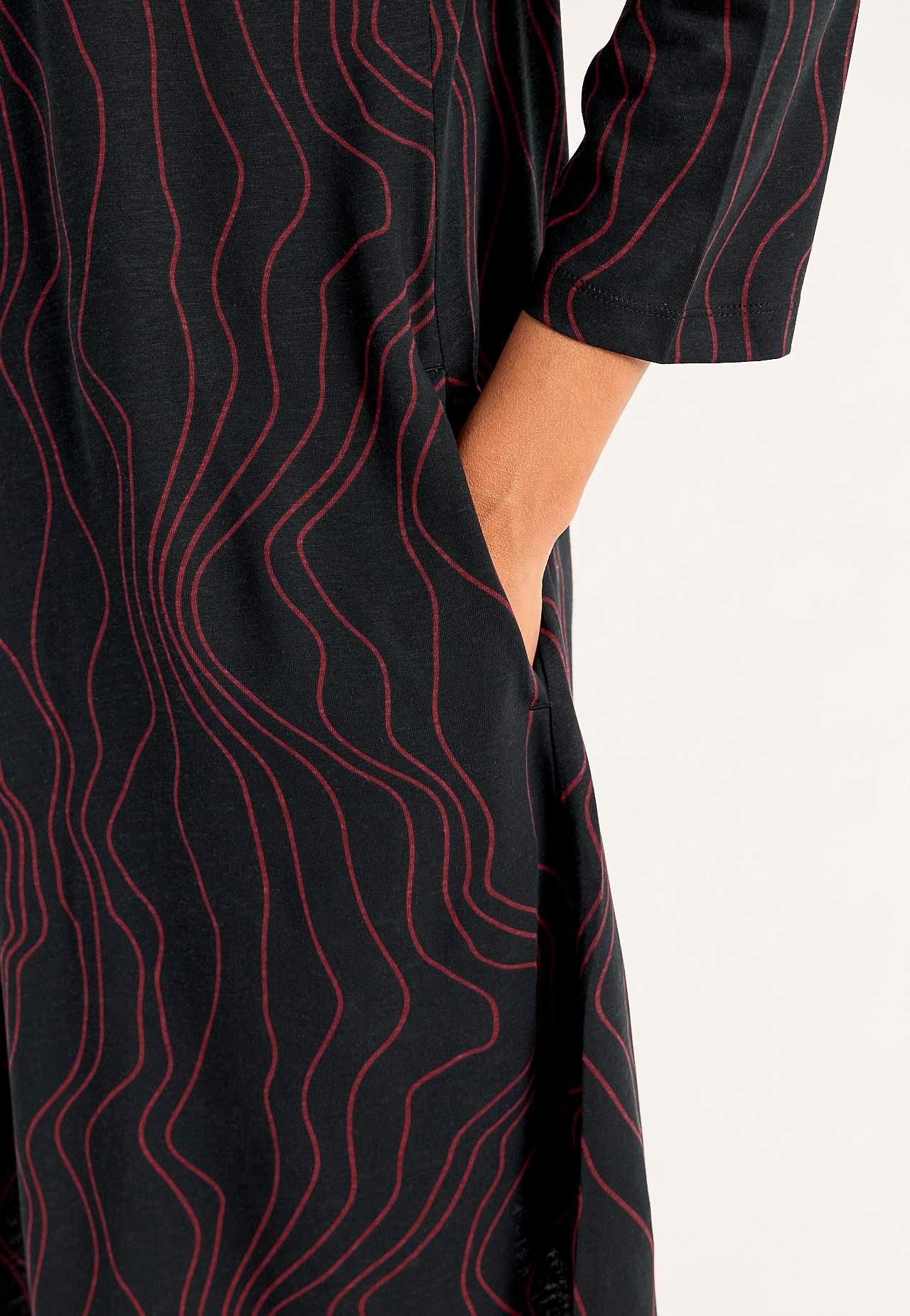 V-neck jersey dress