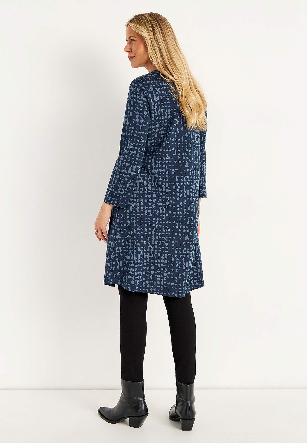 Jerseyjurk met een v-hals