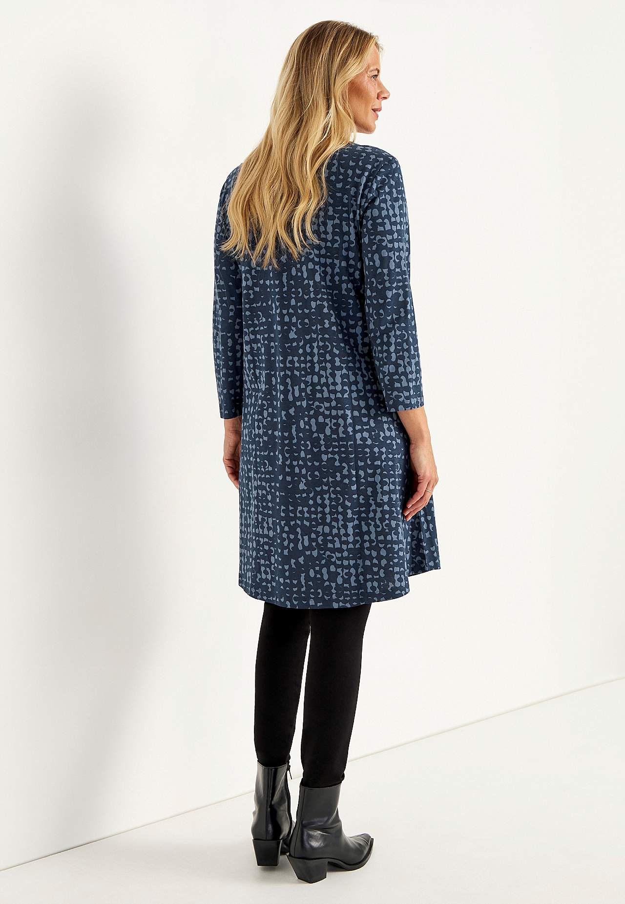 Jerseyjurk met een v-hals