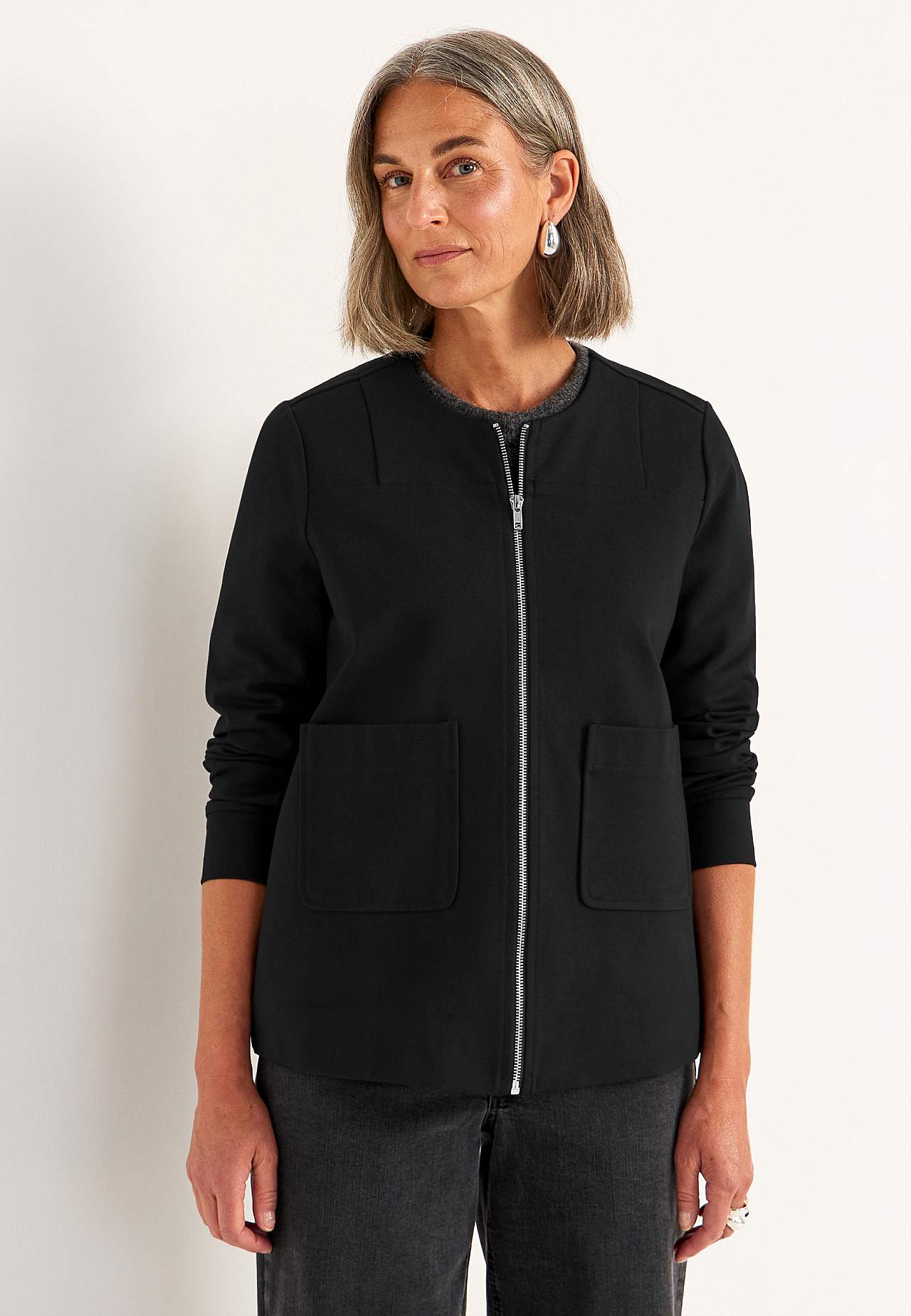 Jacket Premium in Punto di Roma jersey Mona