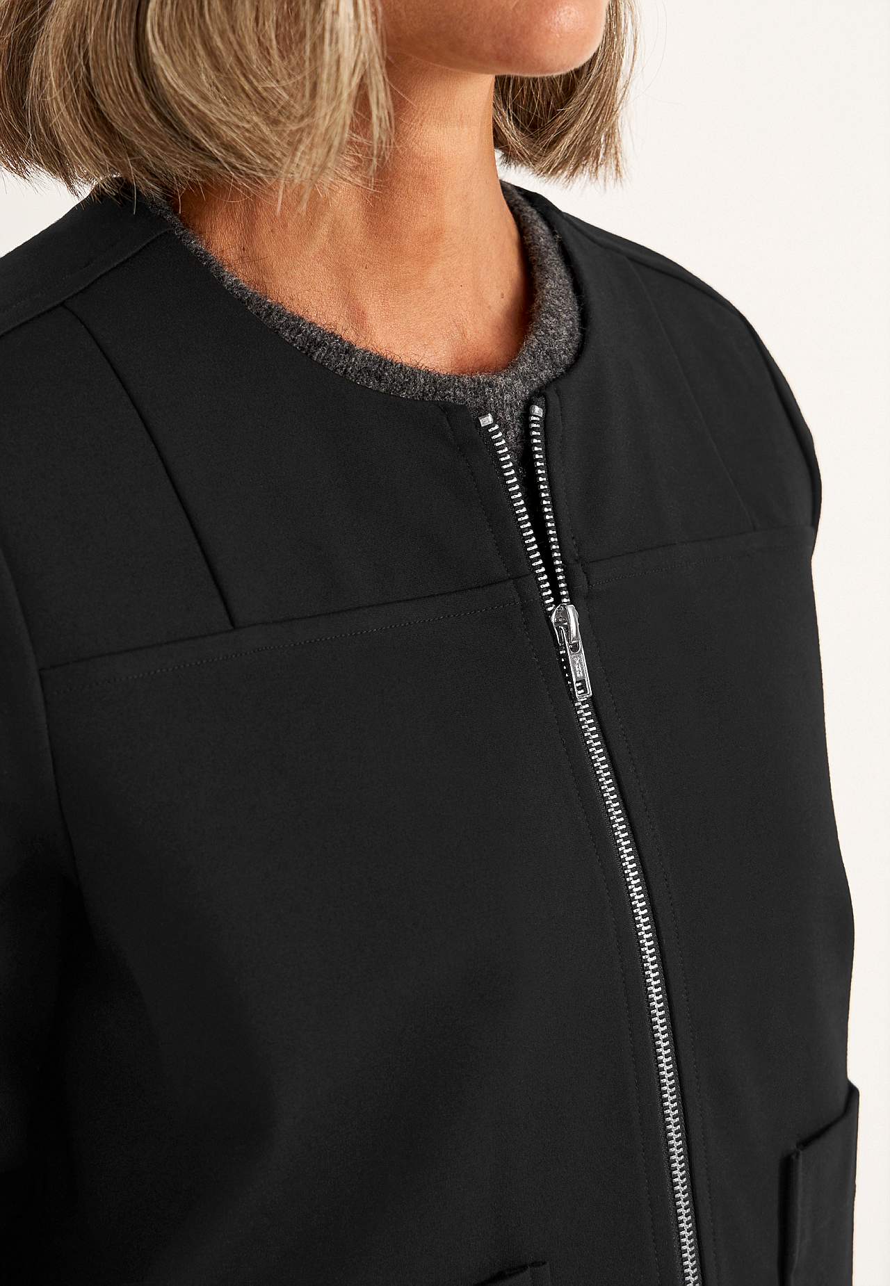 Jacket Premium in Punto di Roma jersey Mona