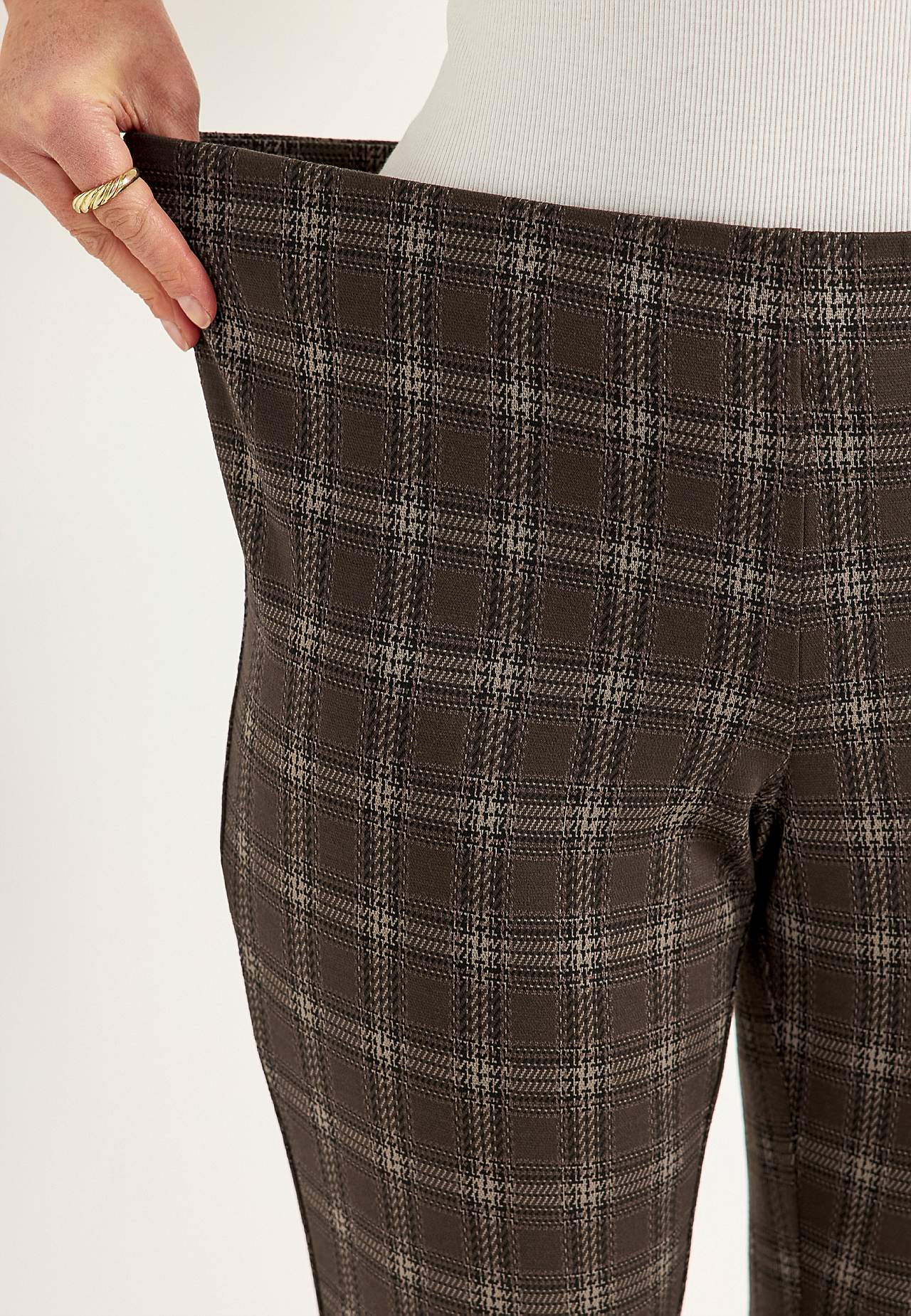 Jacquard patterned leggings