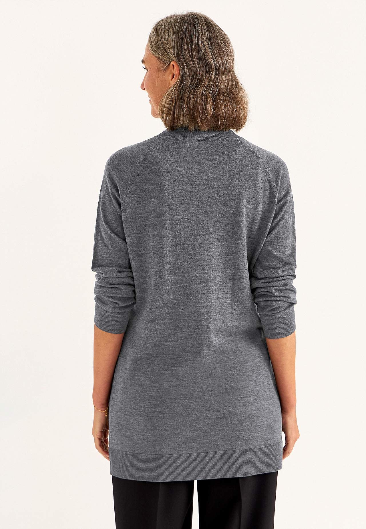 Cardigan Premium in merino wool