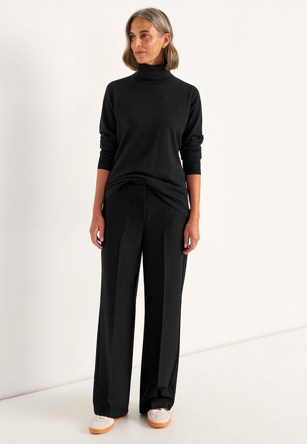 Roll-neck Premium in merino wool