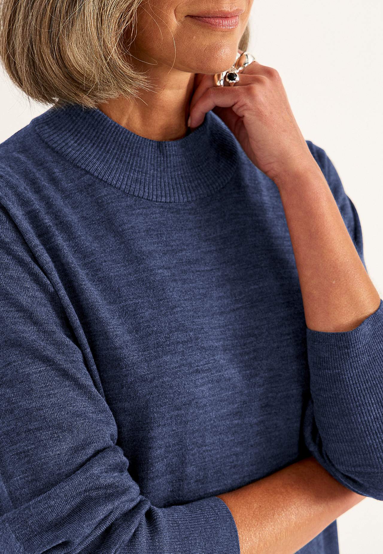 Roll-neck Premium in merino wool