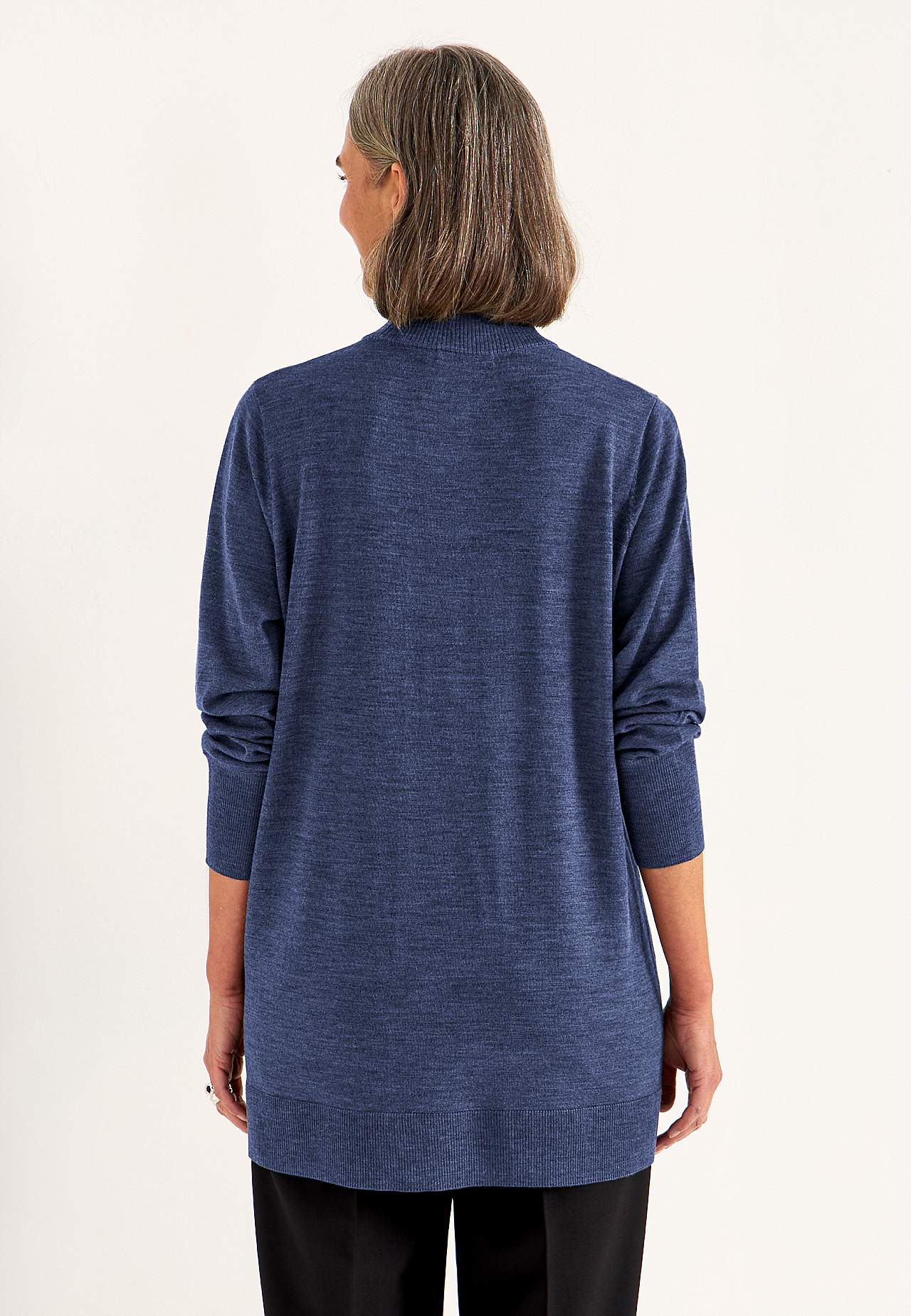 Roll-neck Premium in merino wool