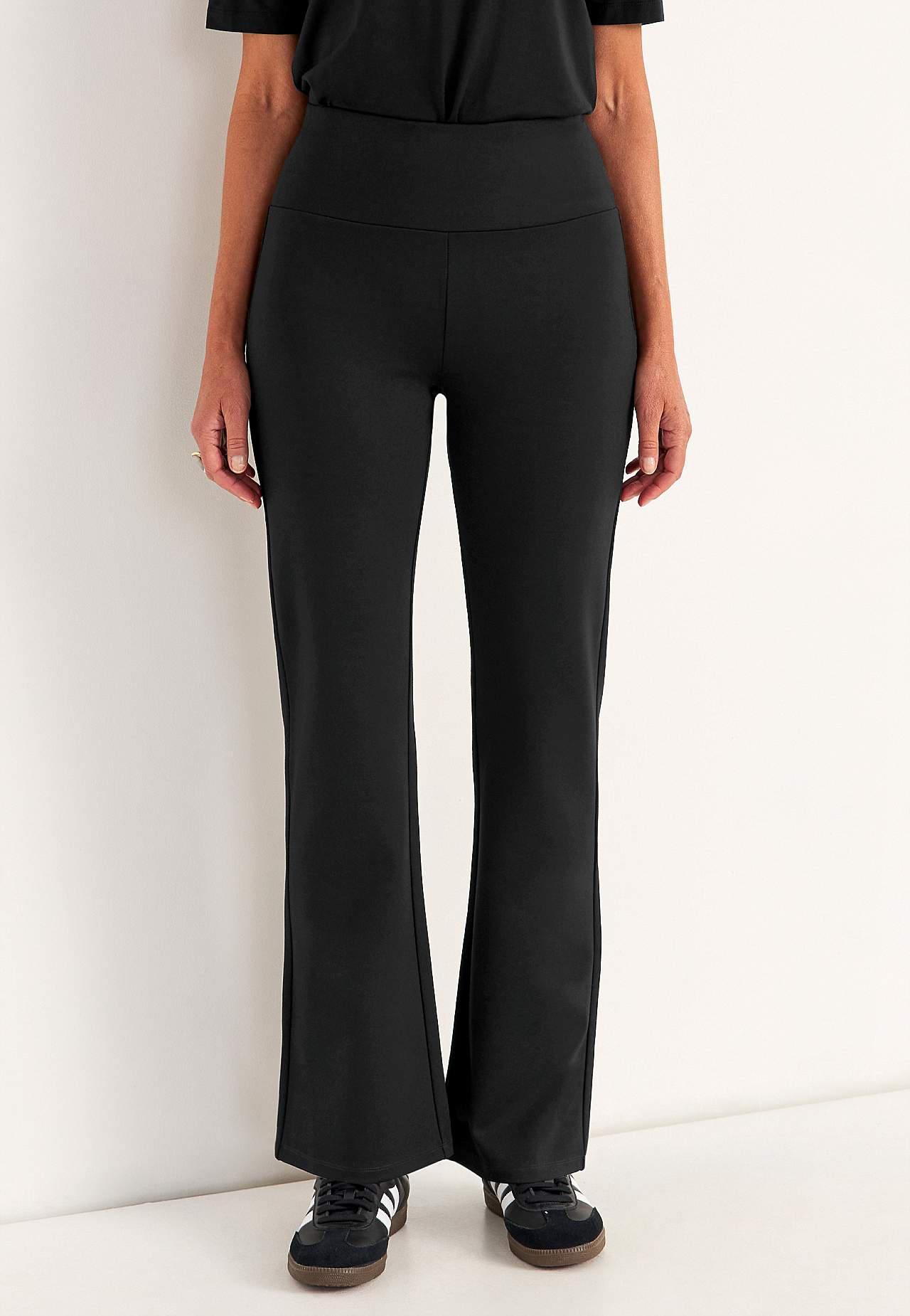 Bootcut-bukser Premium i Punto di Roma jersey Mona billede