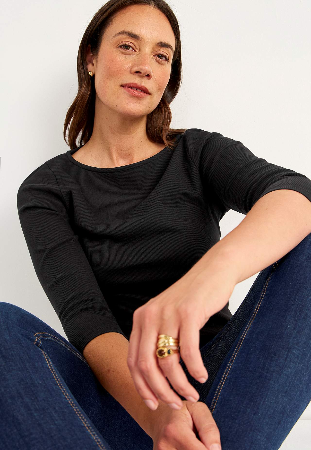 Jersey top in organic cotton