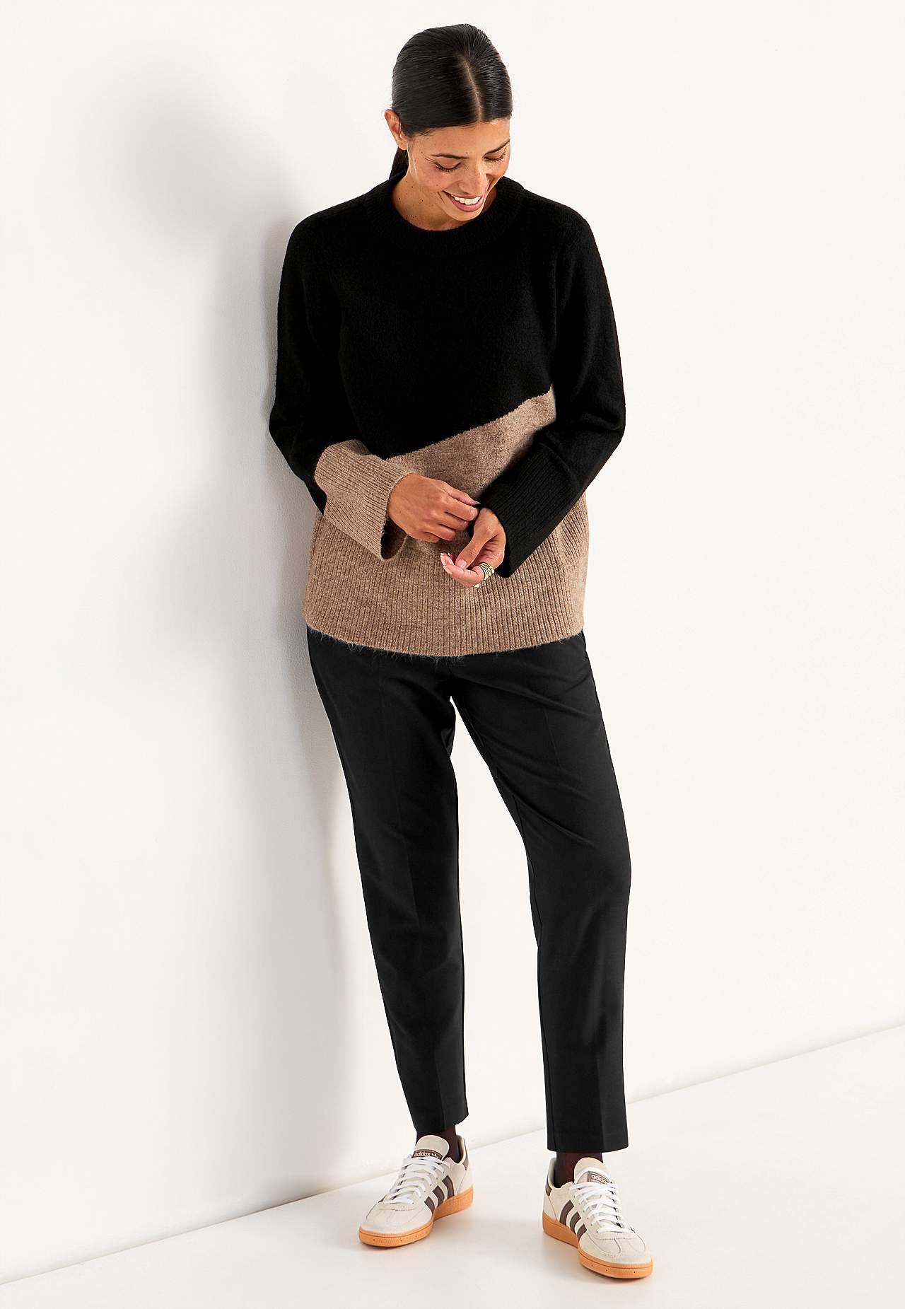 Ankle trousers with crease Pia