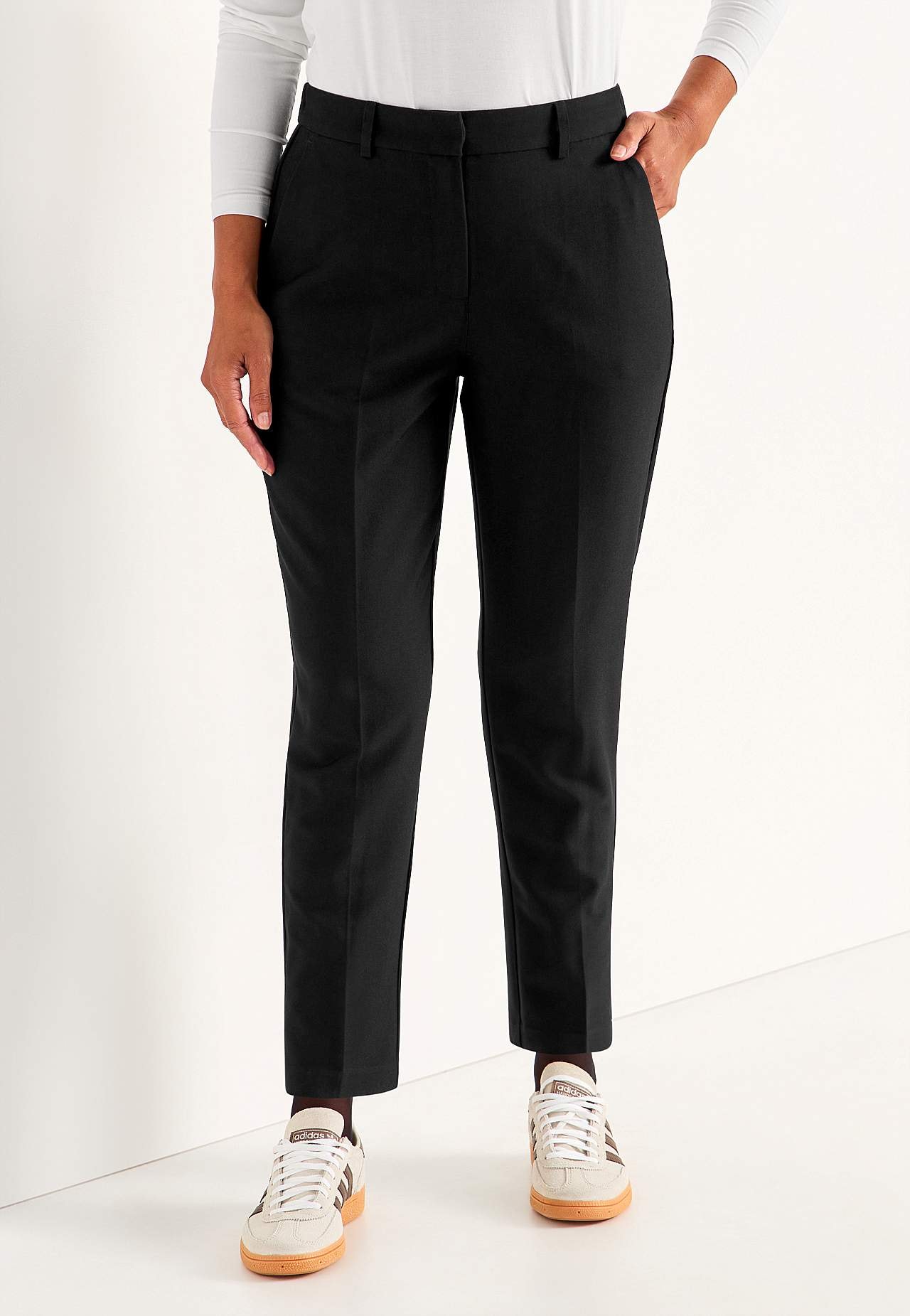 Ankle trousers with crease Pia