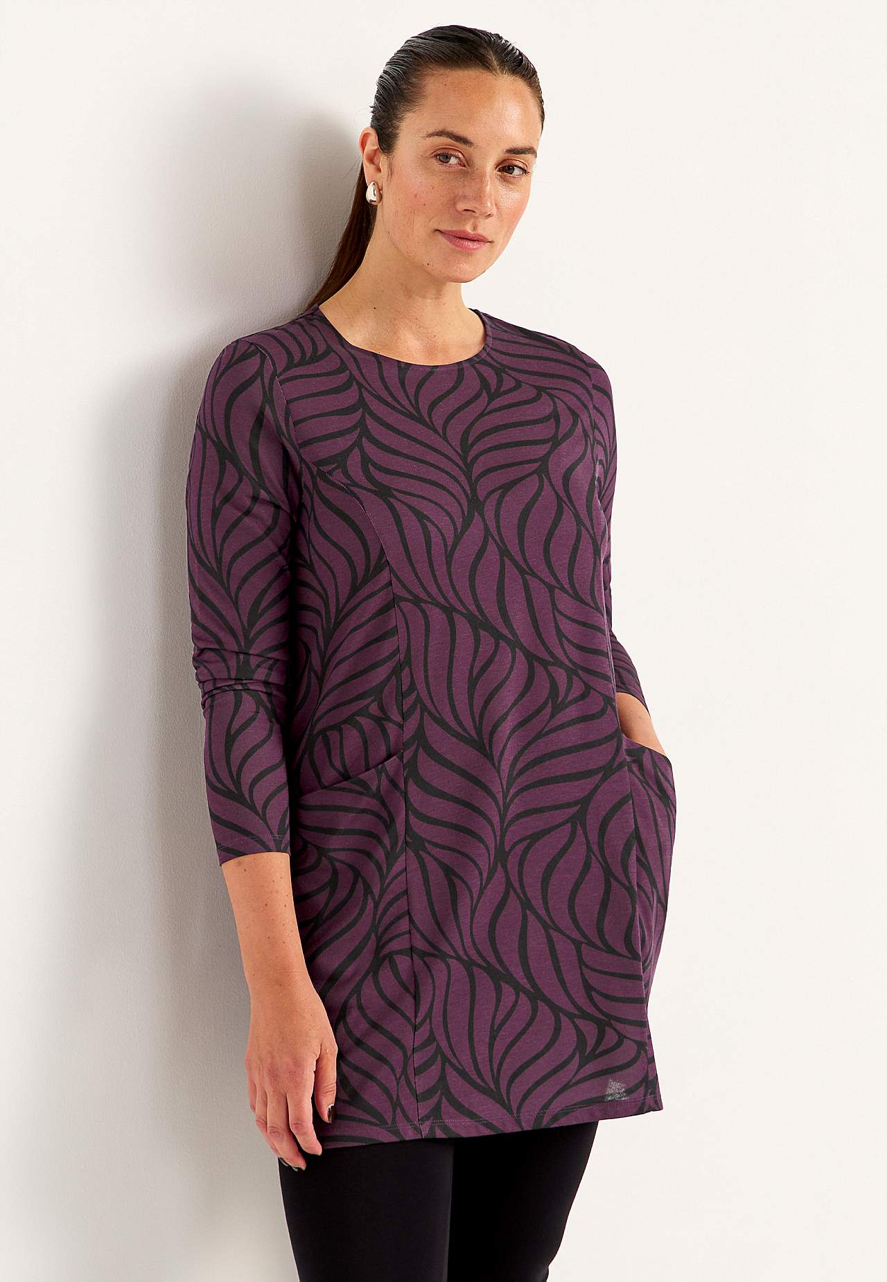 Jersey tuniq with pockets