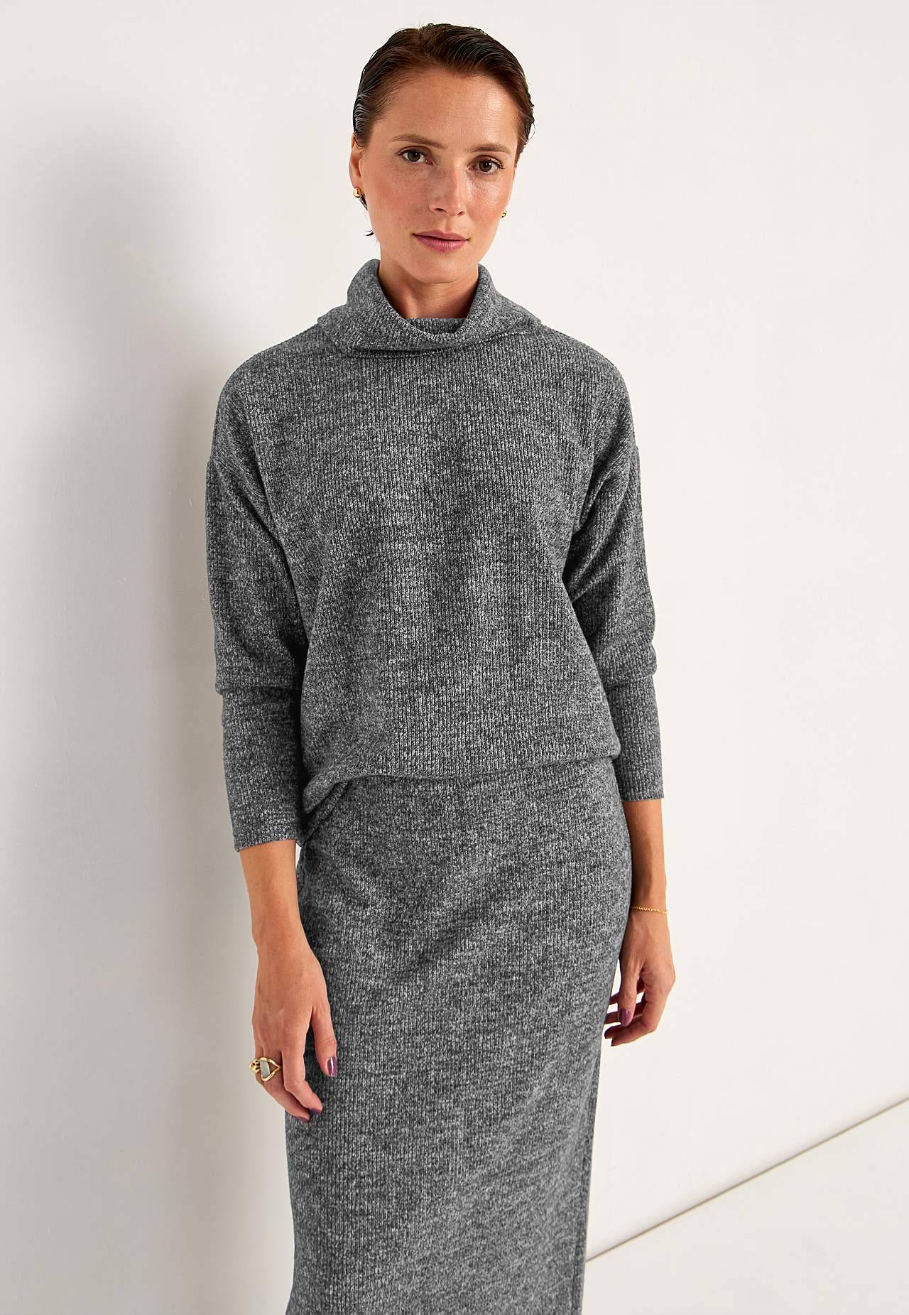 Super soft sweater with collar Beata