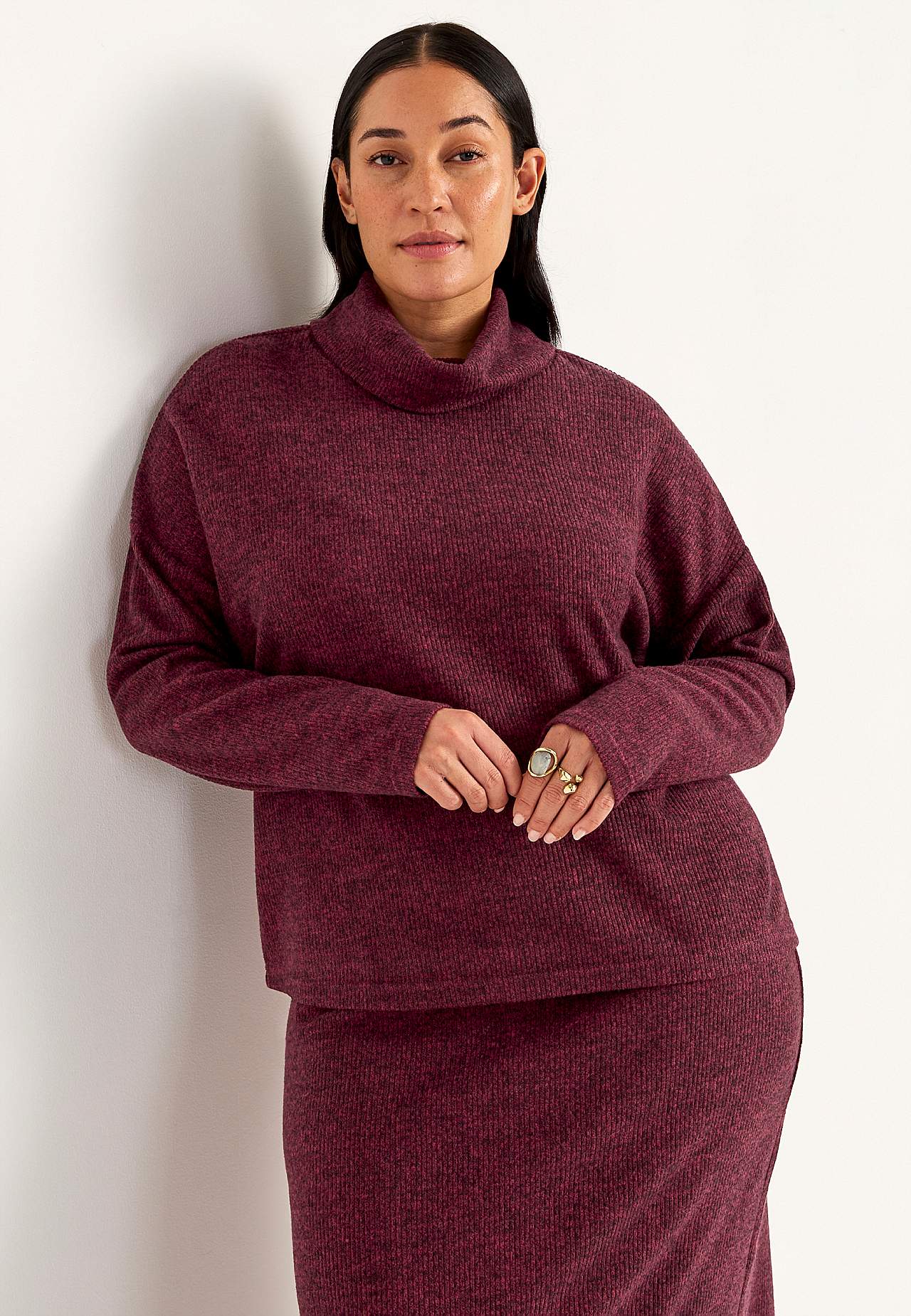 Super soft sweater with collar Beata