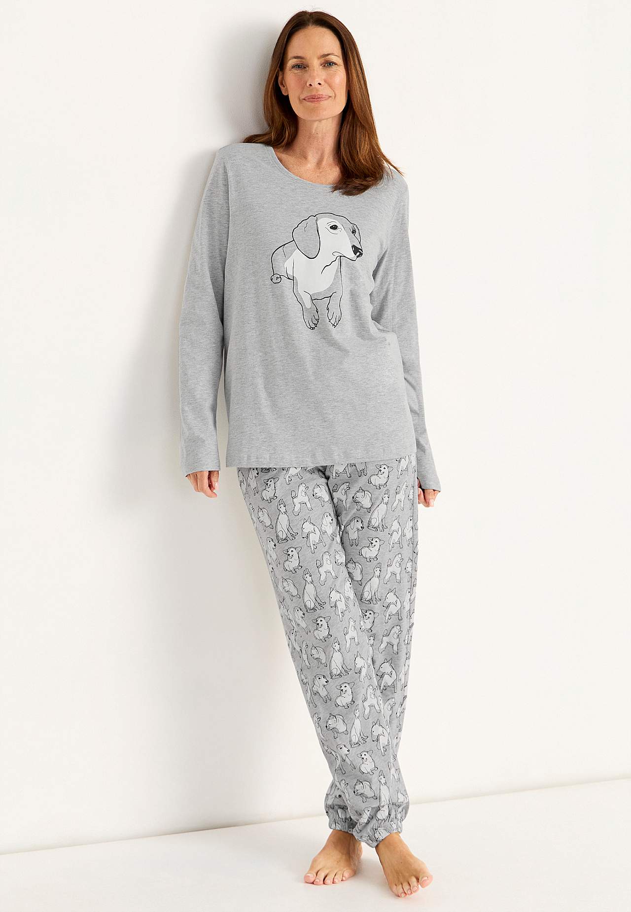 To-delt pyjamas