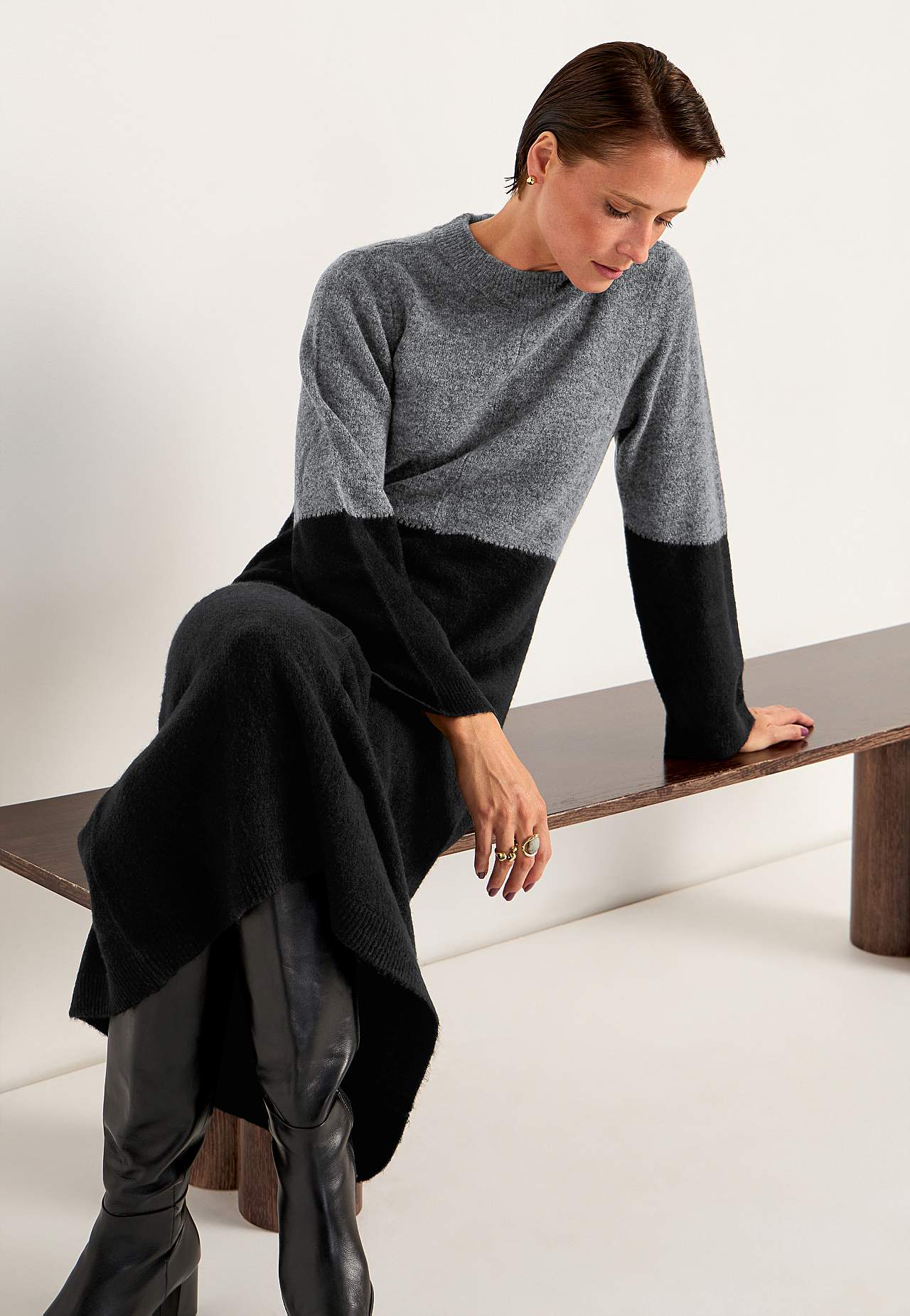 Long knit dress