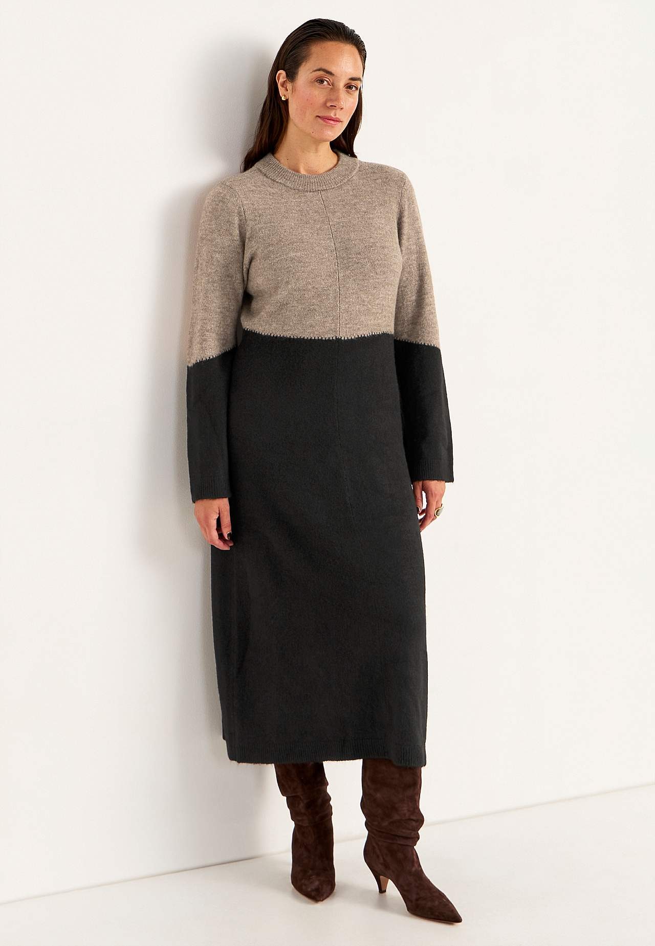 Long knit dress