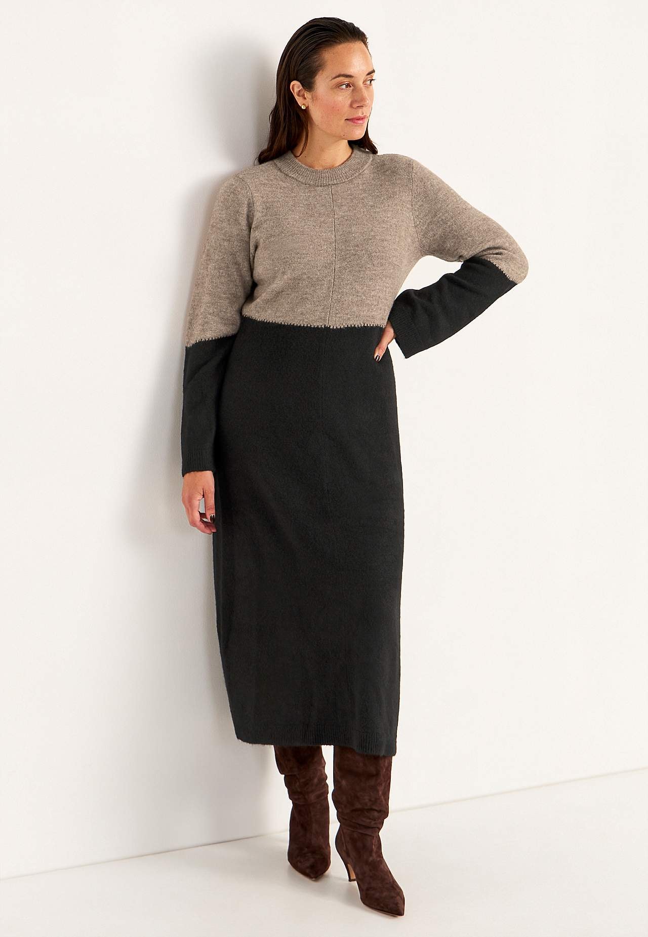 Long knit dress