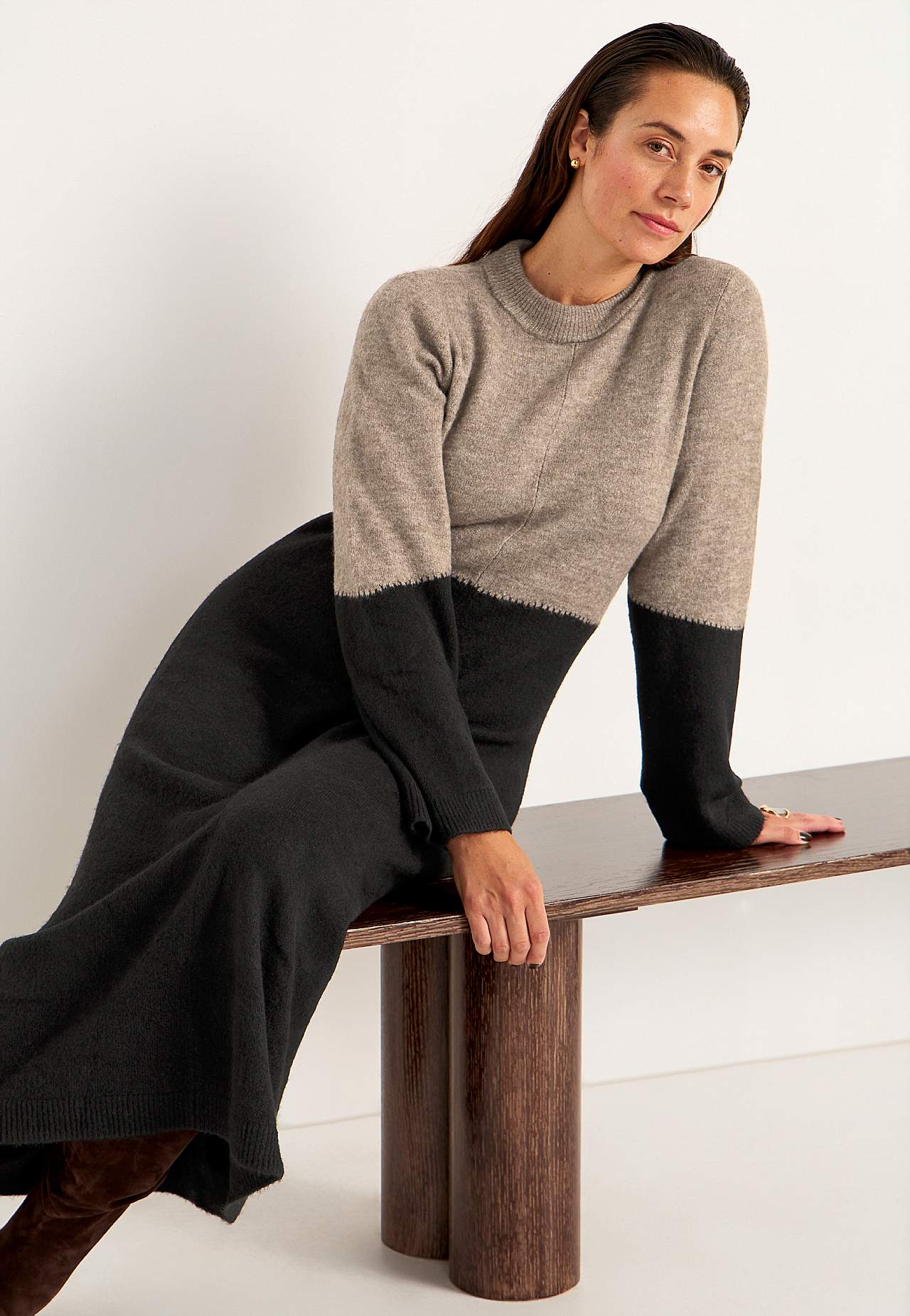 Long knit dress