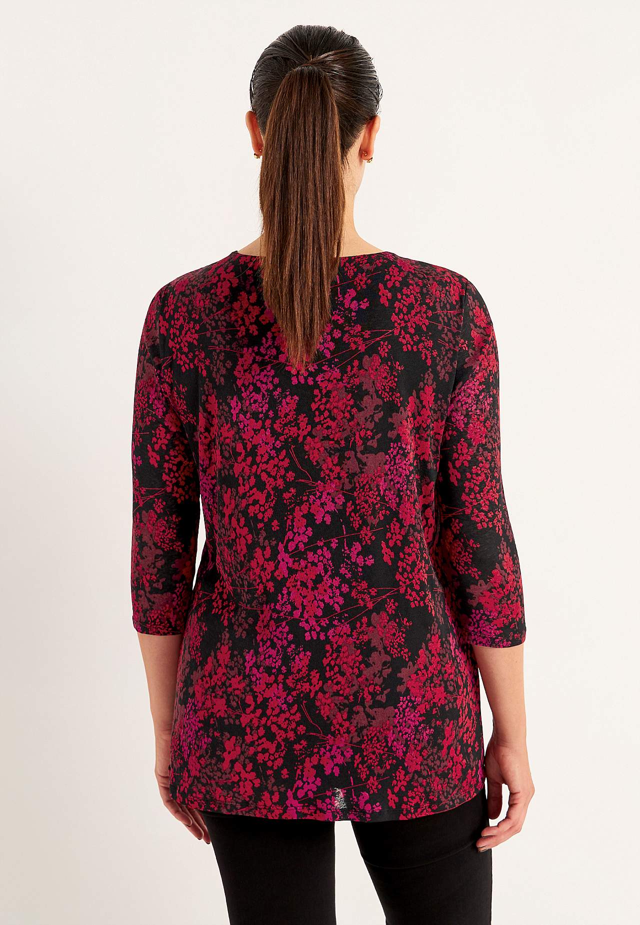 Tunic with a flower pattern