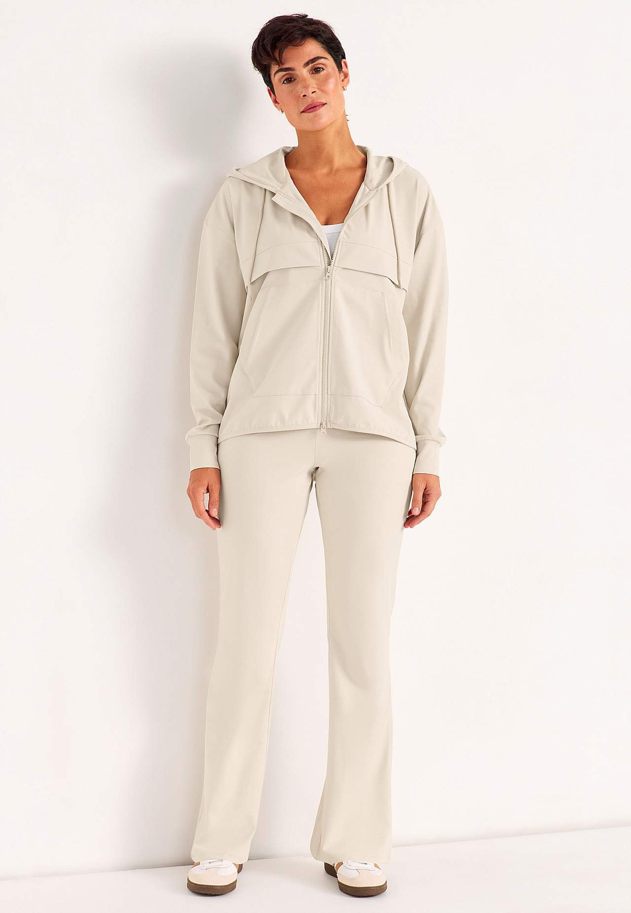 Versatile, bootcut jersey pants Daria