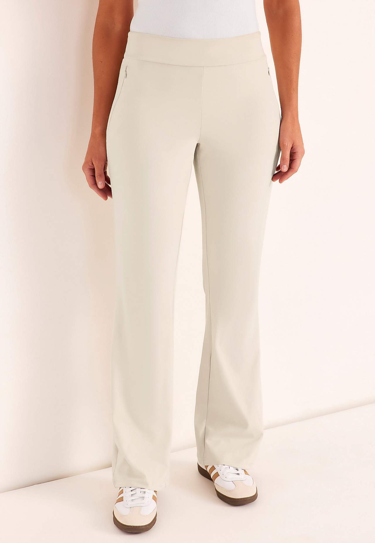 Versatile, bootcut jersey pants Daria
