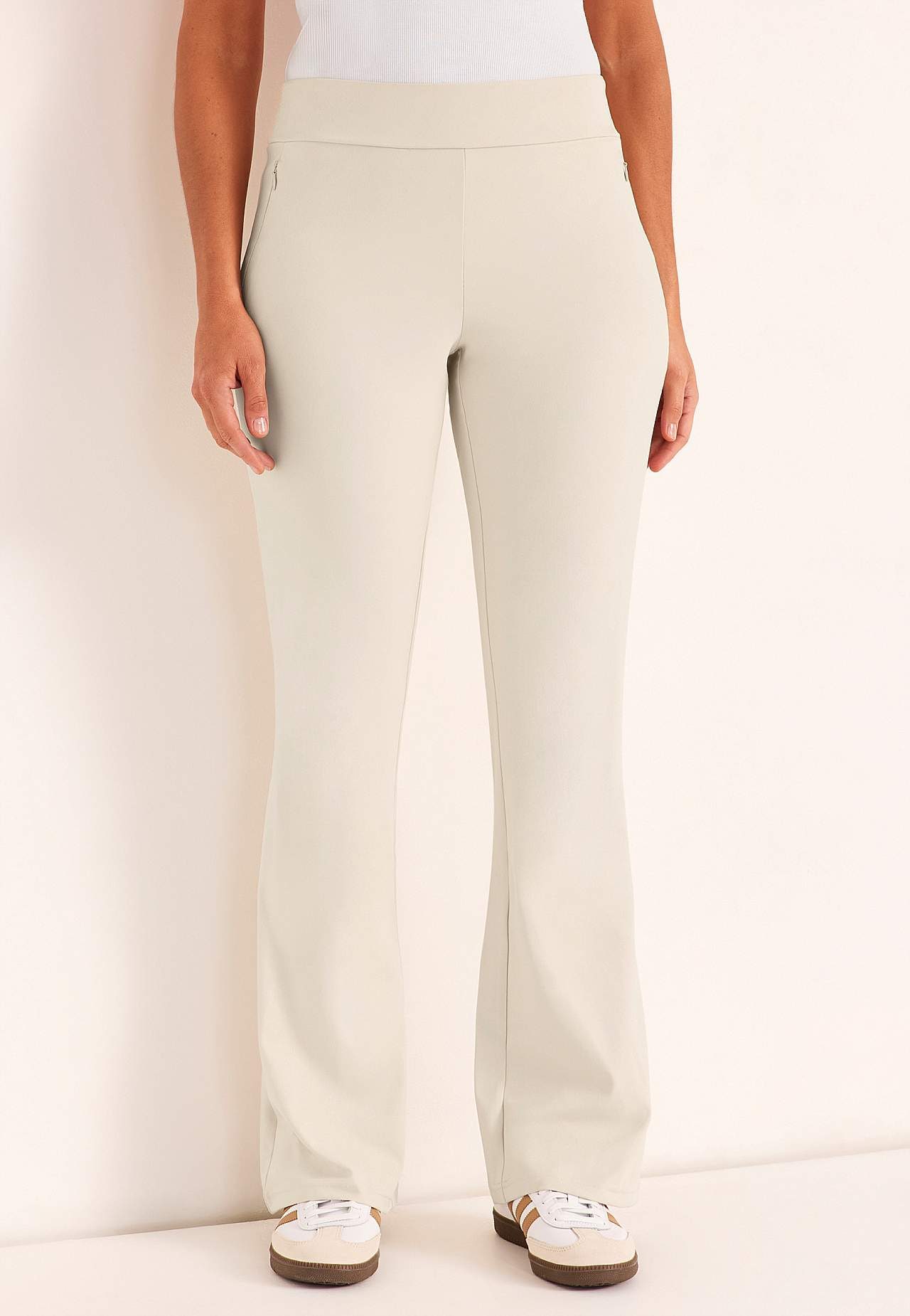 Versatile, bootcut jersey pants Daria
