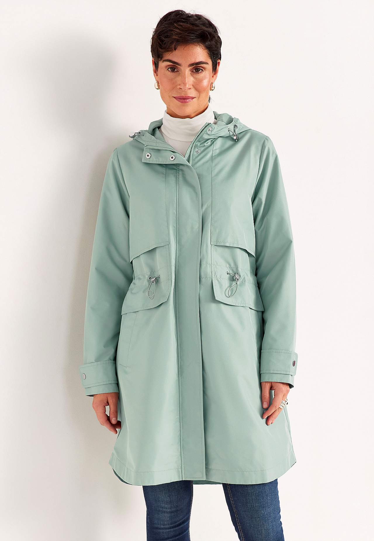 Stylish, lined parka