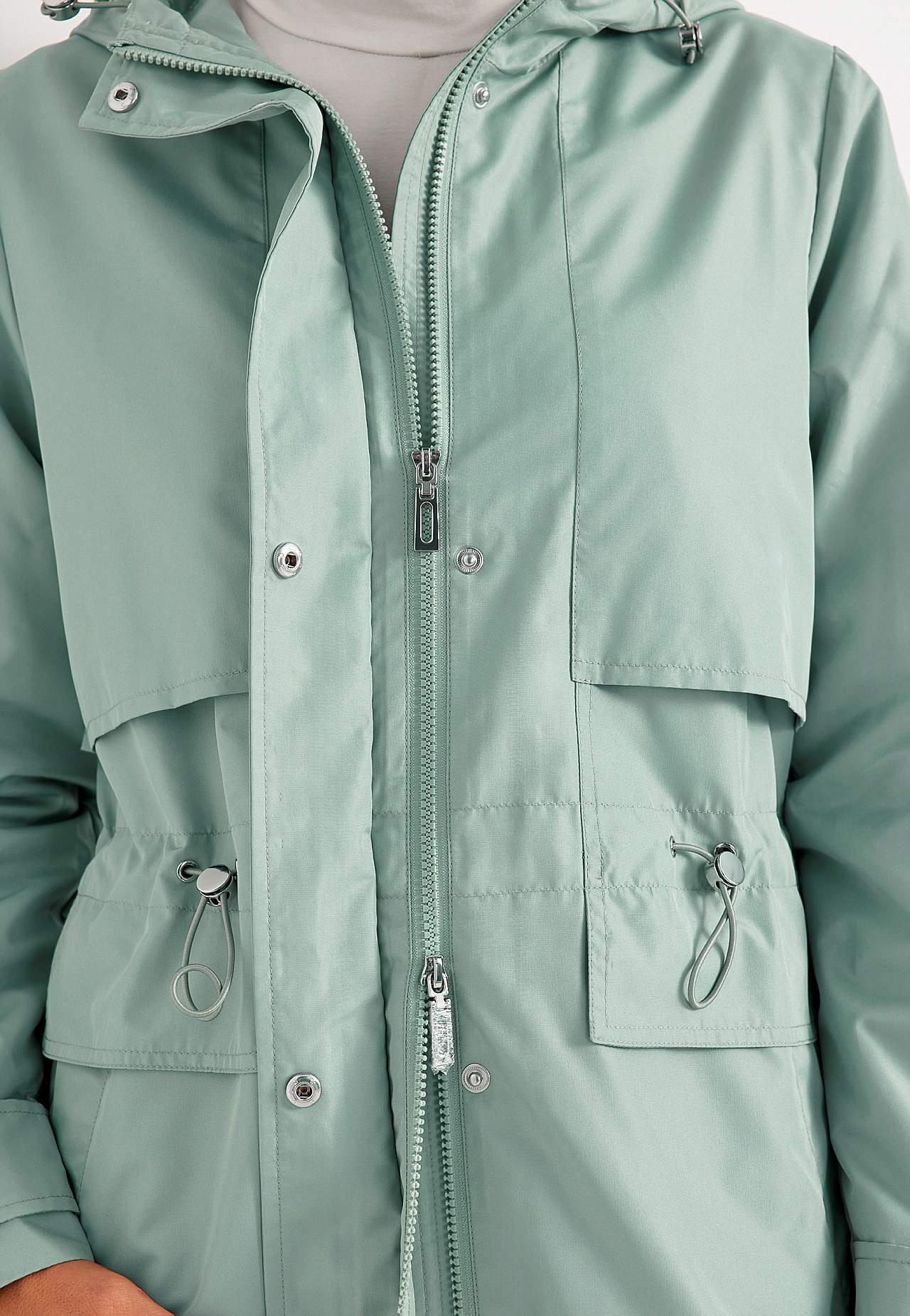 Stylish, lined parka