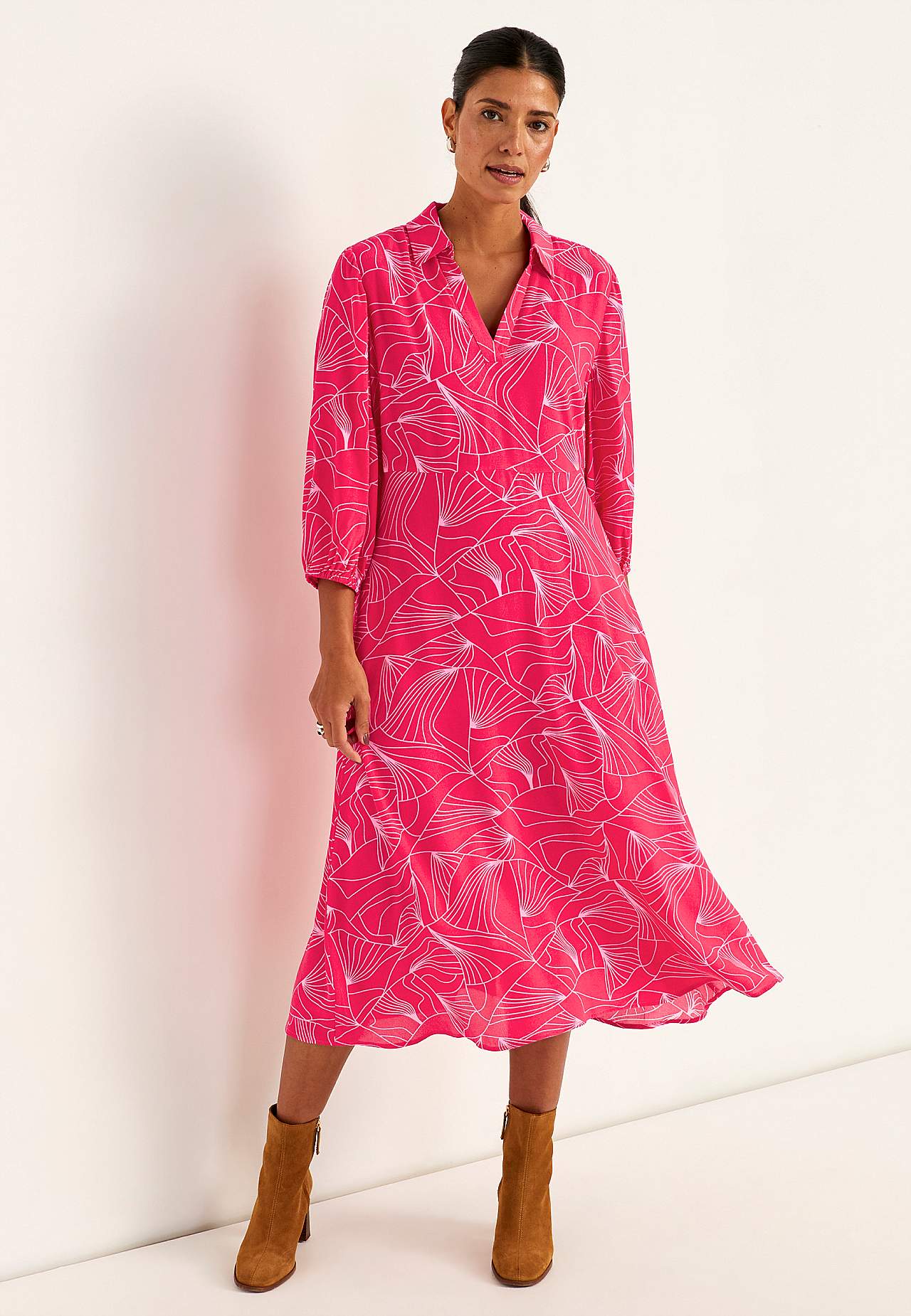 Woven dress with pockets