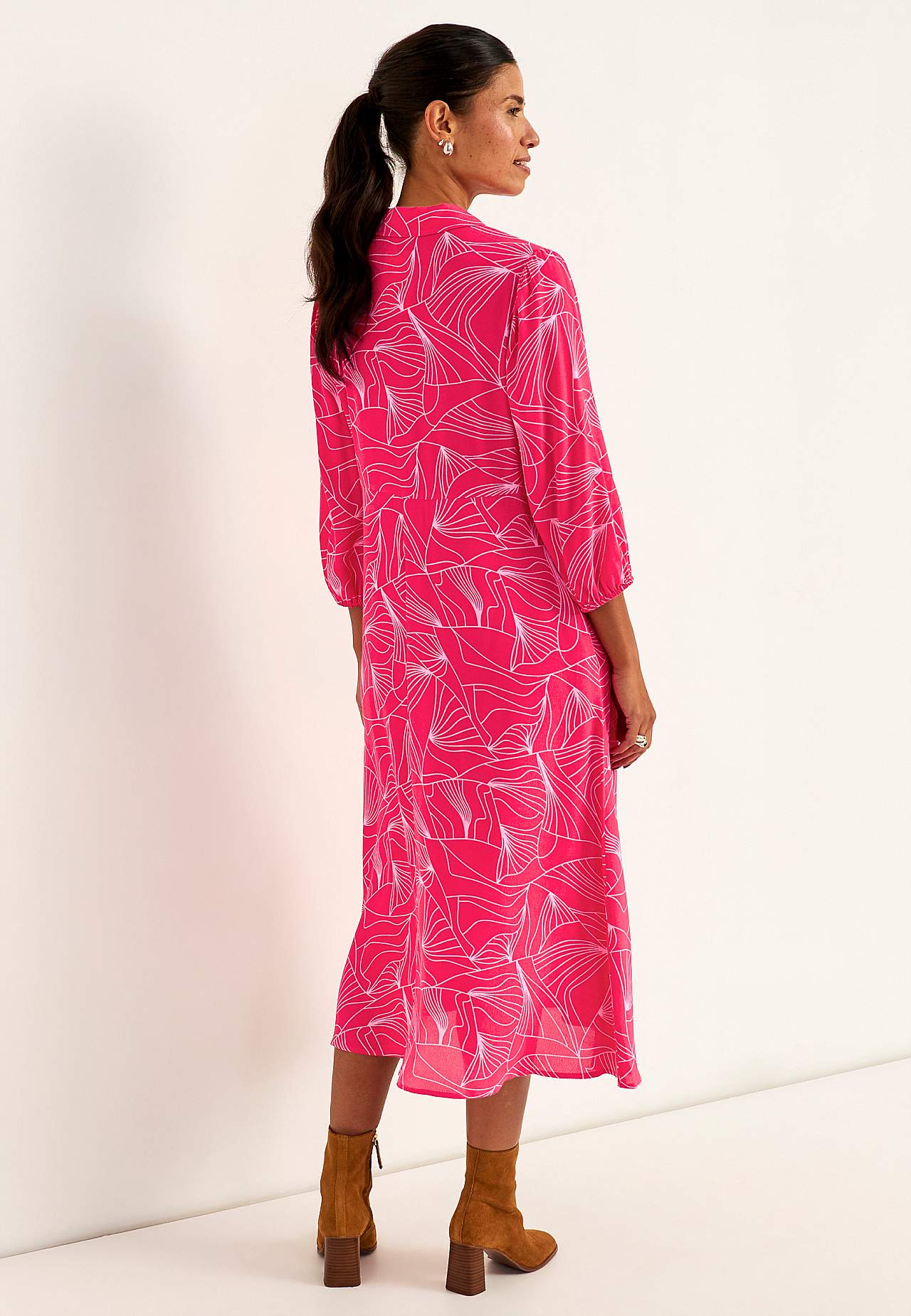 Woven dress with pockets