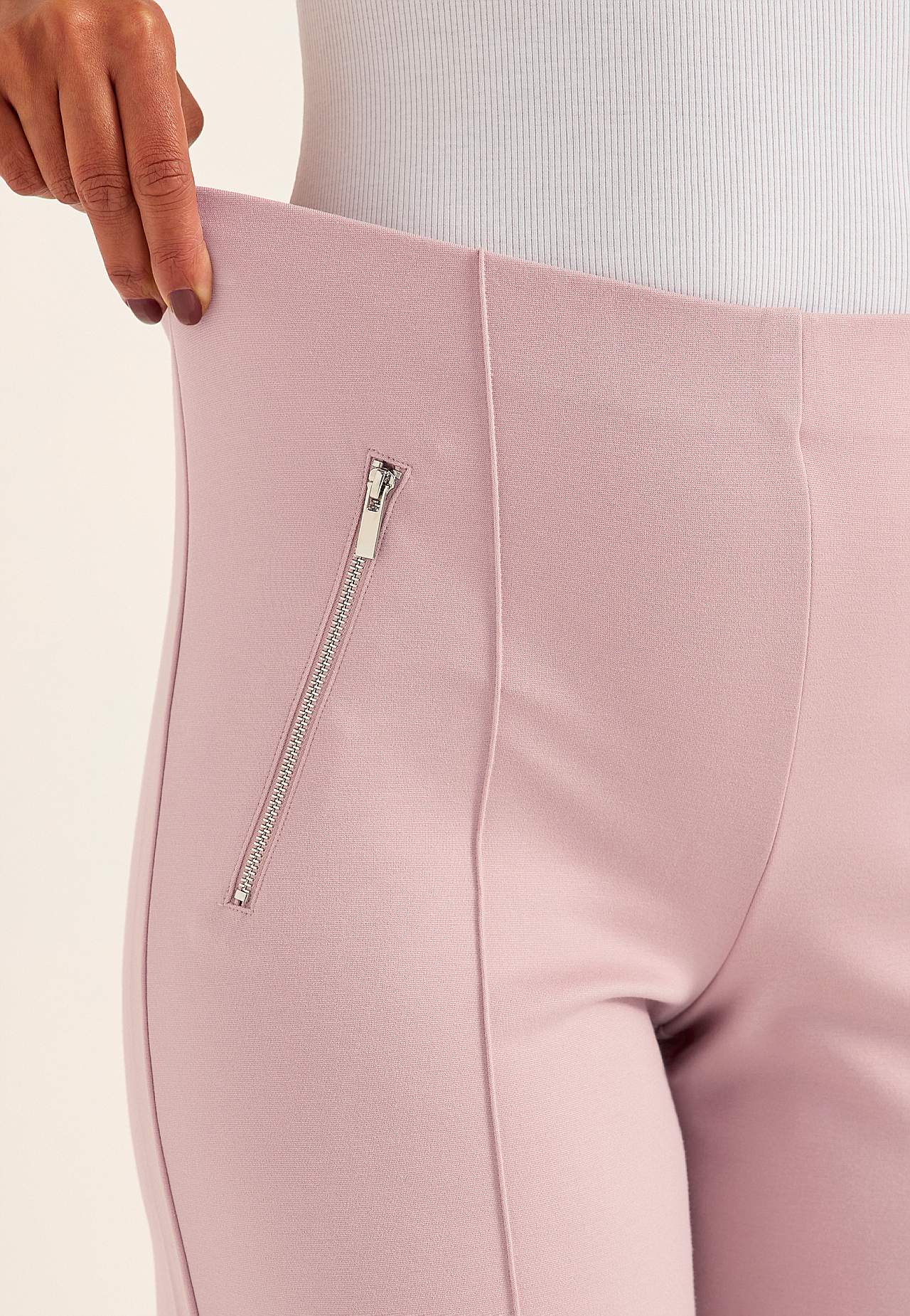 Wide trousers in Punto di Roma jersey Lisa